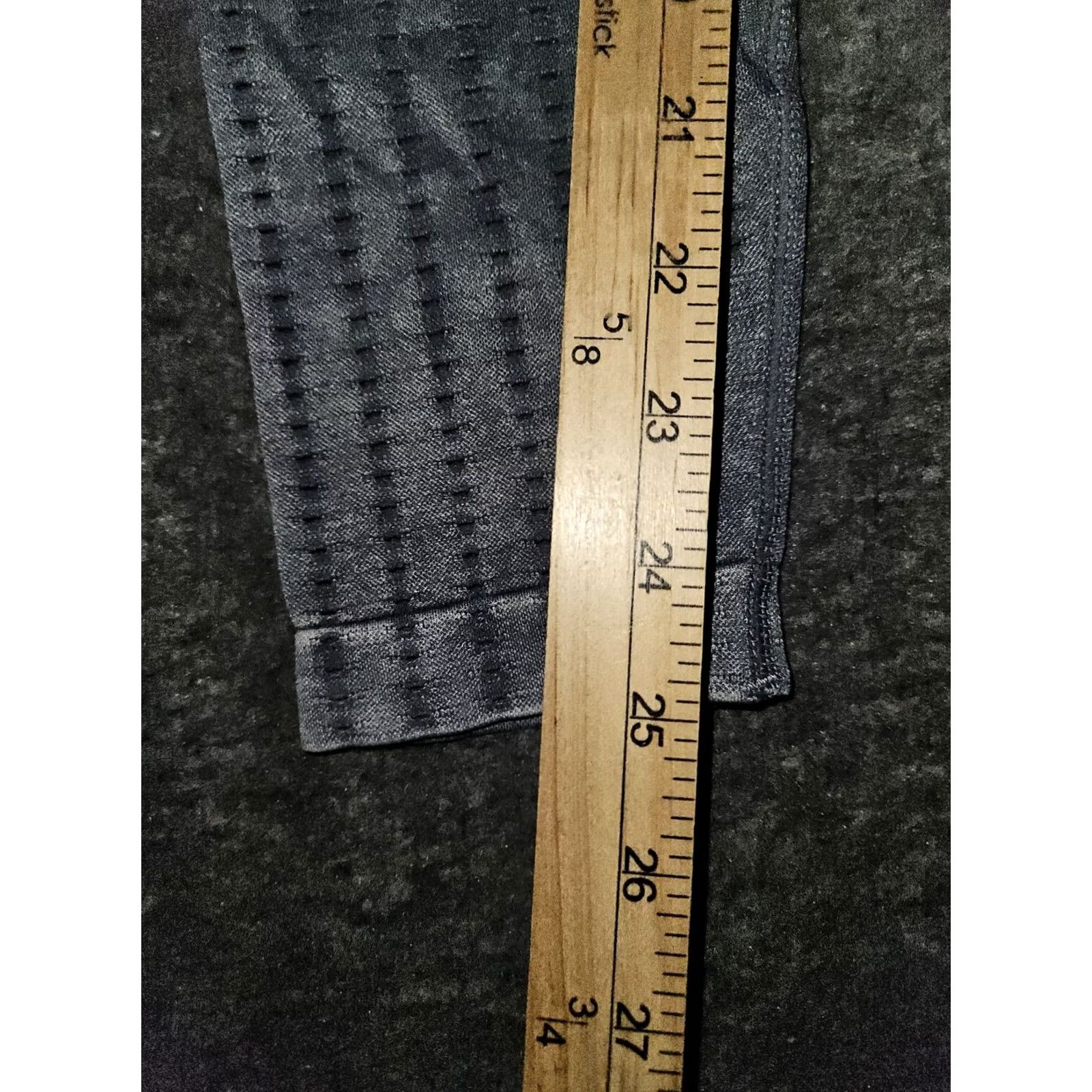 Vintage Freely Leggings Women Small Gray Mid Rise Stretch Active Yoga Ankle Skinny Inseam 25" Pull On Athleisure Mens? Girls? (Note: End) Size 28" / US 6 / IT 42 - 6 Thumbnail