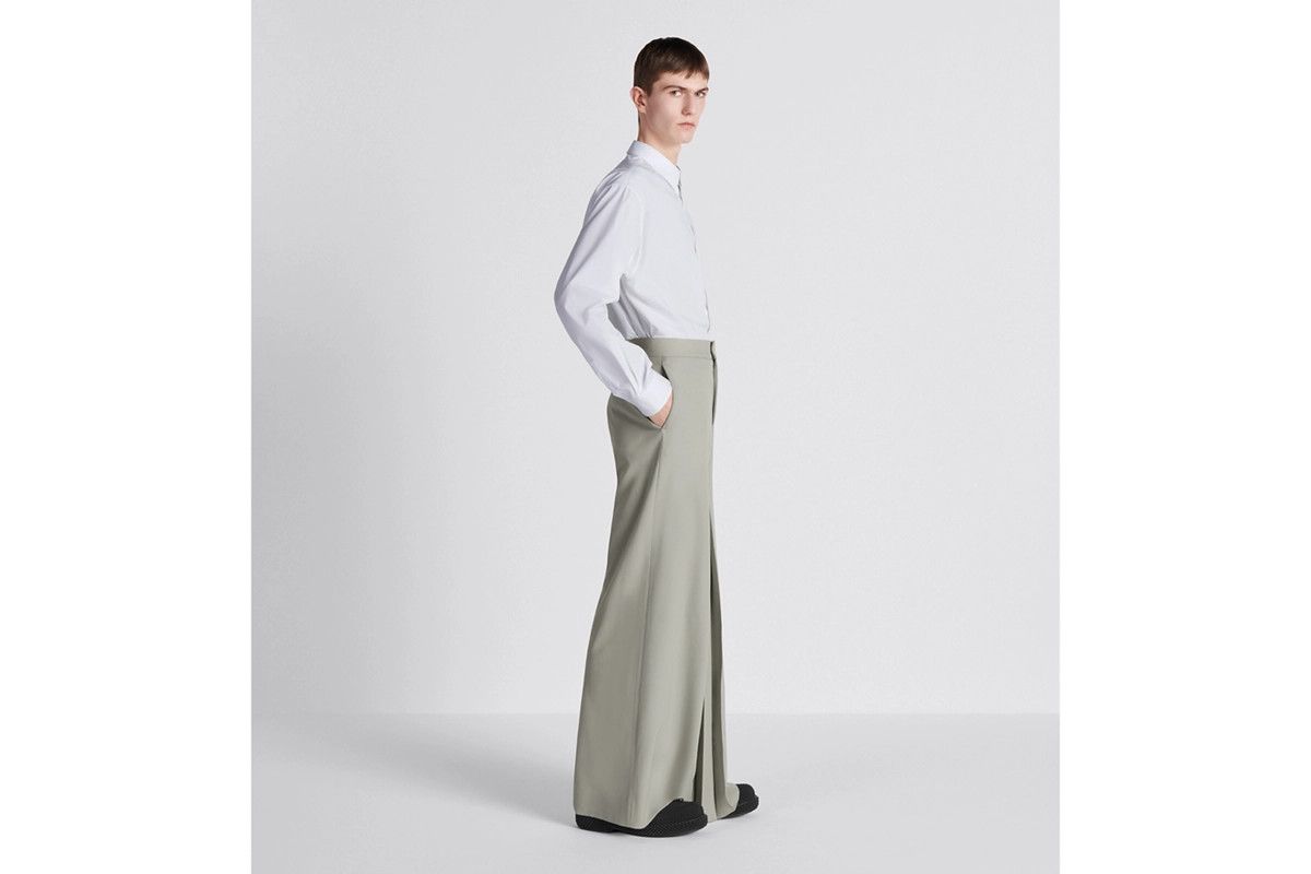 Dior o1bcso1str1124 Wide-Leg Pants in Grey Size US 34 / EU 50 - 5 Thumbnail