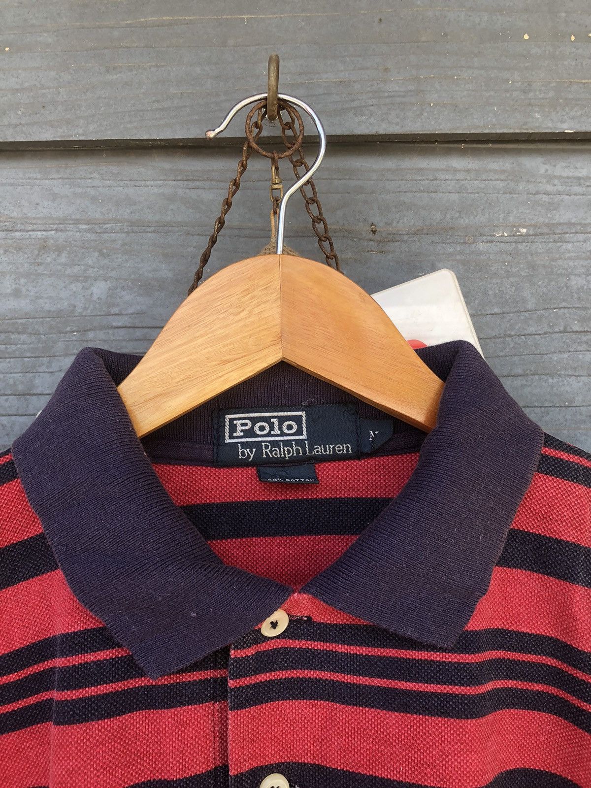Polo Ralph Lauren Vintage Polo Ralph Lauren Stripe Polo Shirt Size US L / EU 52-54 / 3 - 5 Thumbnail