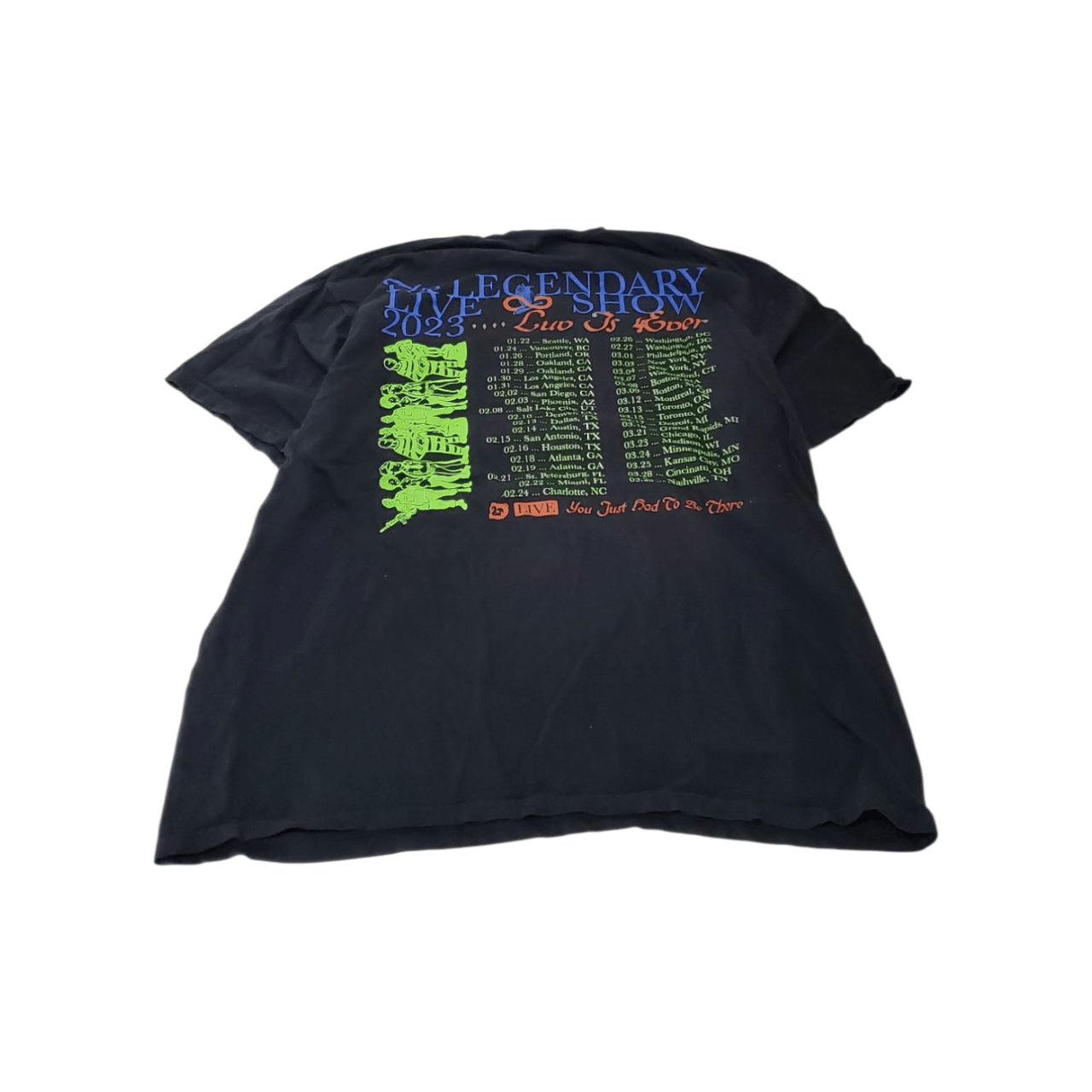 Band Tees × Rap Tees 2023 J.I.D. Forever Story Tour T-Shirt Size US XL / EU 56 / 4 - 4 Thumbnail