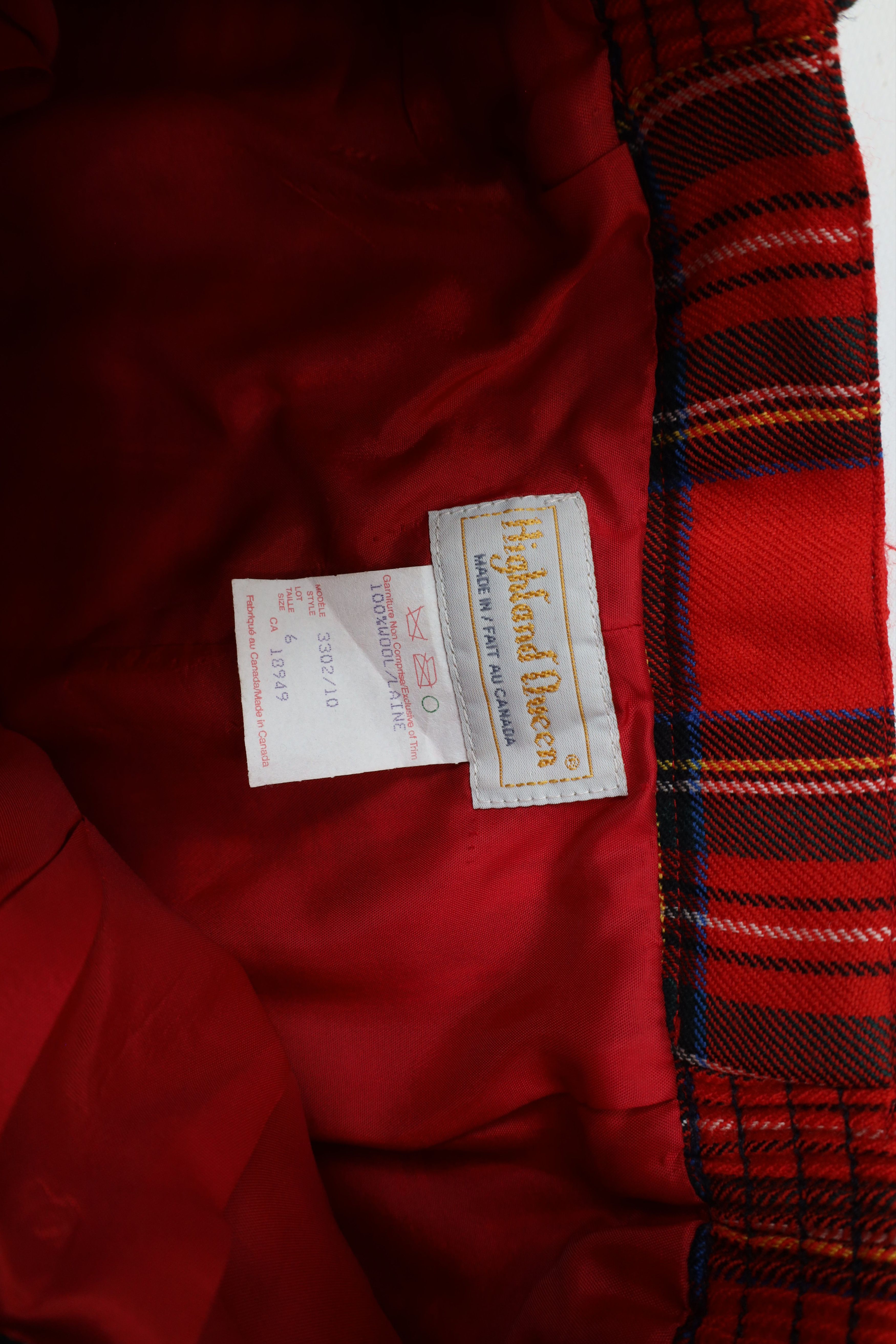 Vintage Vintage 90s Streetwear Pleated Wool Chino Pants Red Plaid Size 28" / US 6 / IT 42 - 6 Thumbnail
