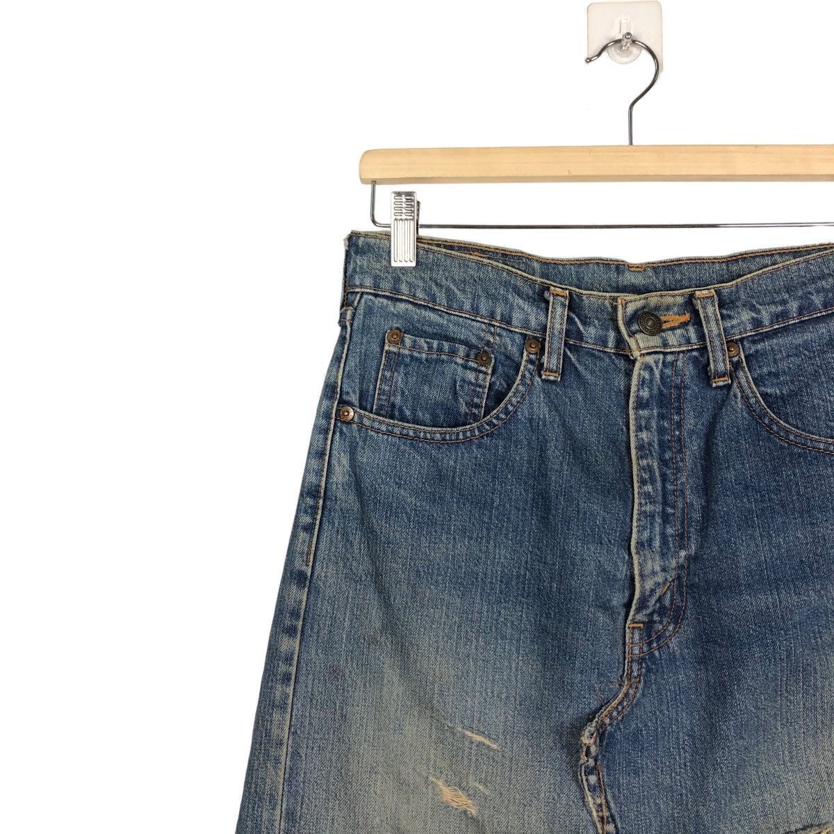 Levi's 🔥Rare Custom Design Skirt Levi’s Cartoon Network Design Size 29" - 7 Thumbnail