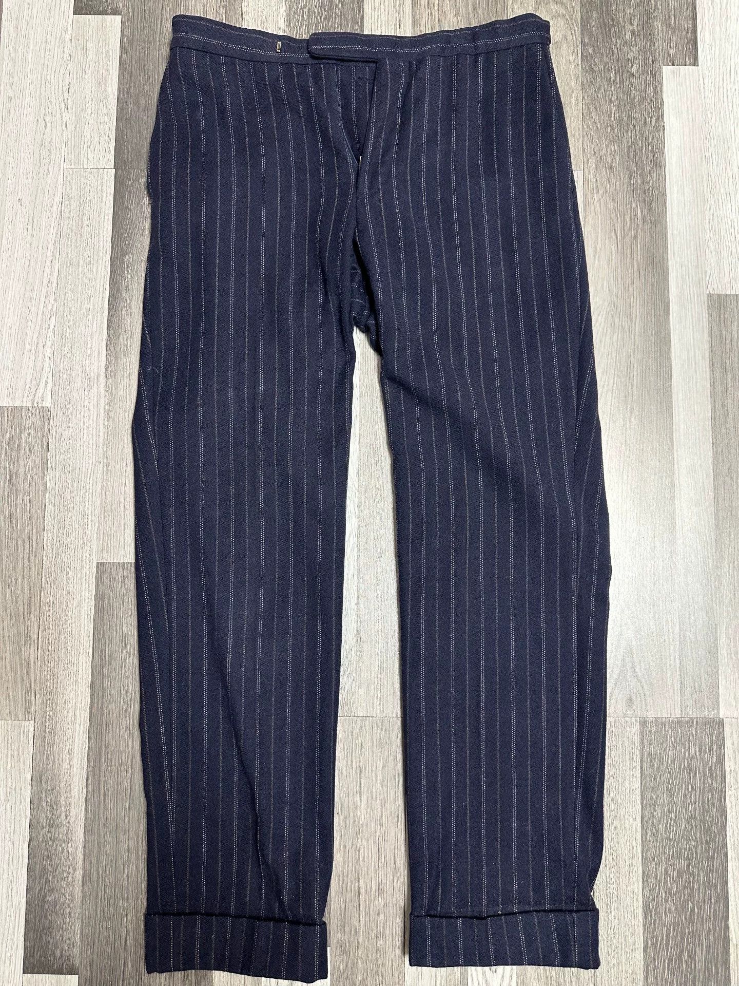 Polo Ralph Lauren Polo Ralph Lauren Blue Striped Trousers Size US 32 / EU 48 - 1 Thumbnail