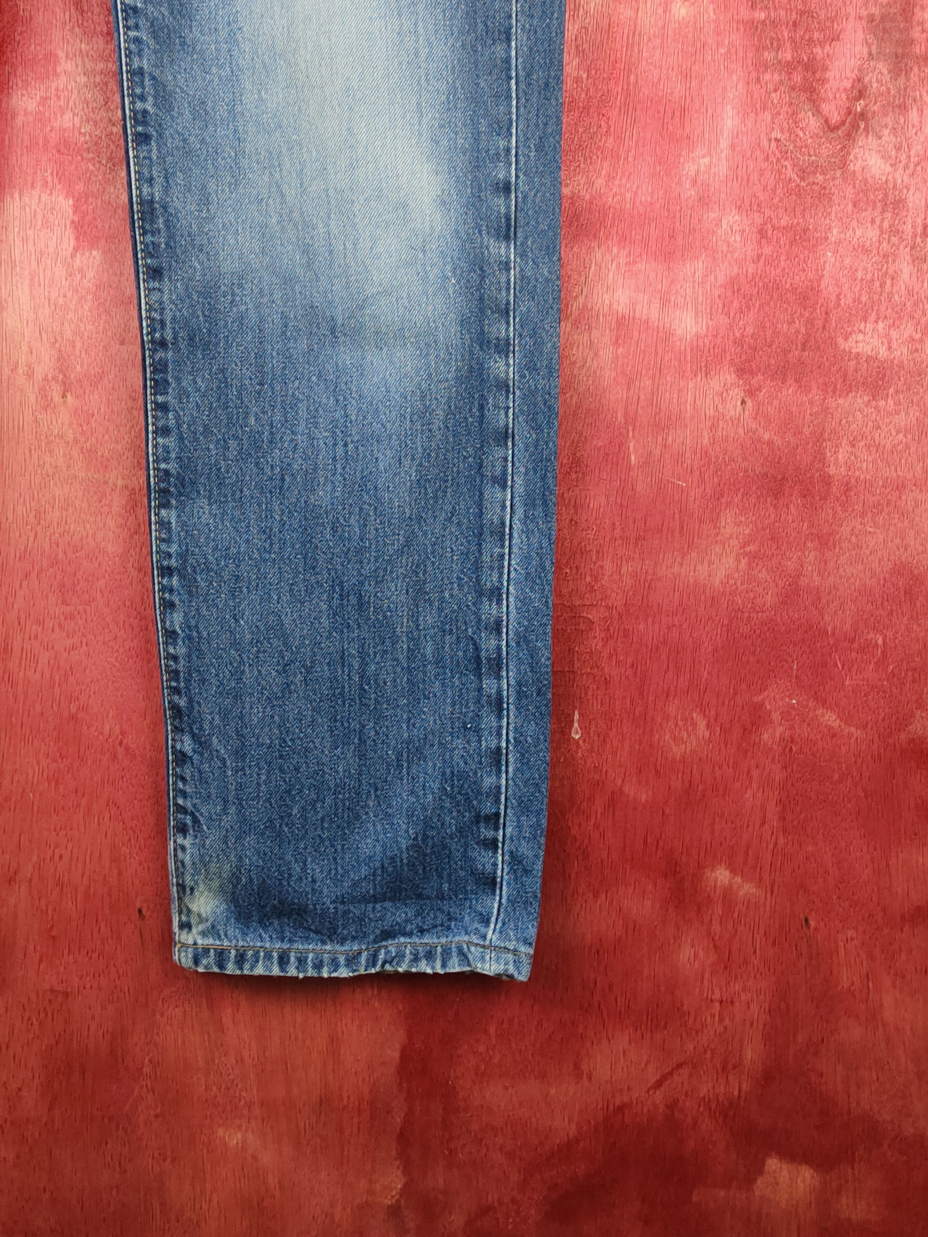 Japanese Brand Uniqlo Blue Faded Distressed Ripped Jeans #S1633 Size US 32 / EU 48 - 6 Thumbnail