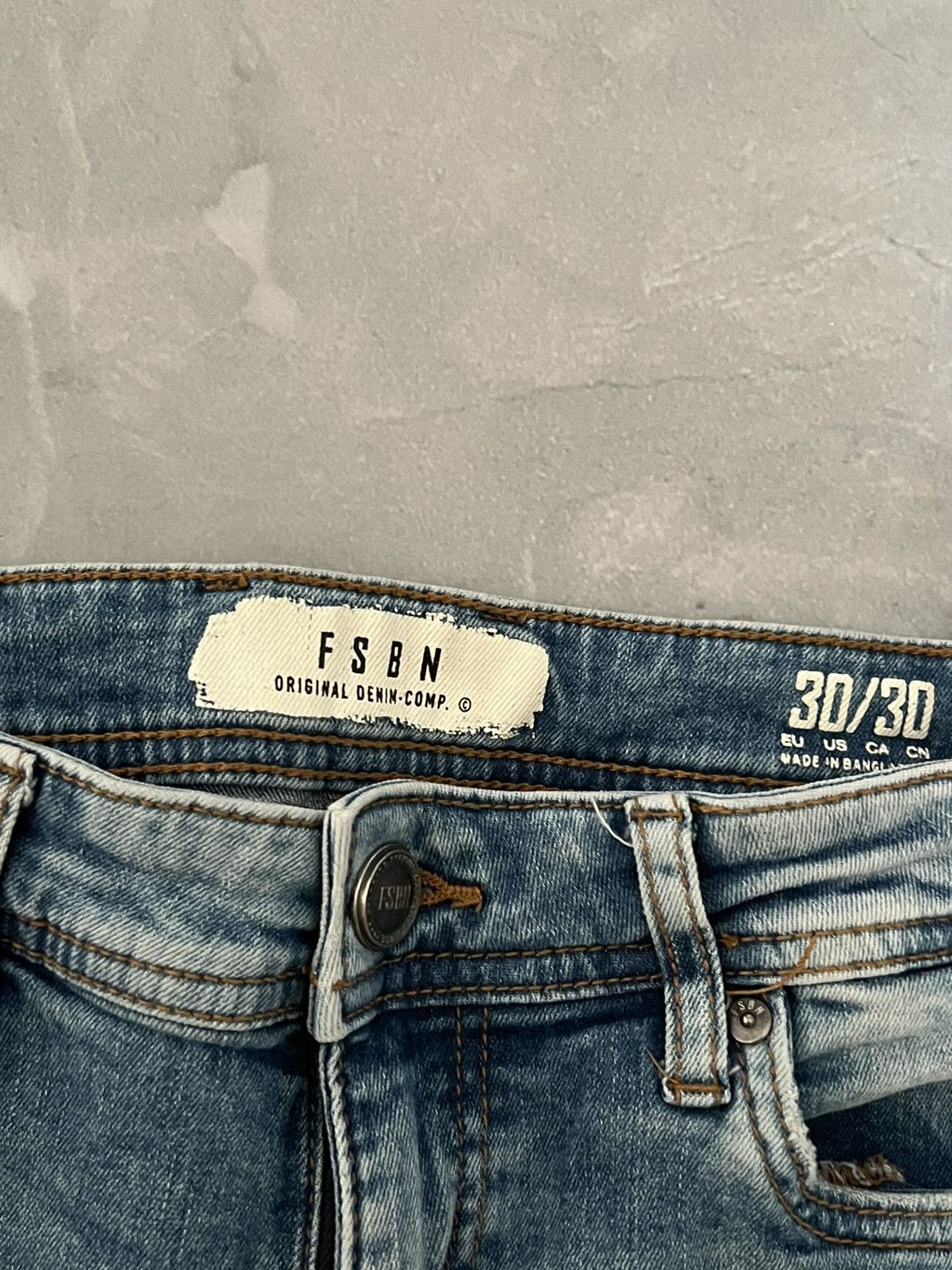 Japanese Brand Distressed Blue Relaxed Skinny Jeans / Y2K Street Style Swag Size US 30 / EU 46 - 5 Thumbnail