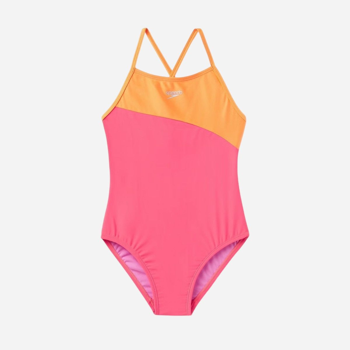 Speedo Speedo Big Girls Shimmer One Piece Swimsuit Sz 14 Size ONE SIZE - 6 Thumbnail