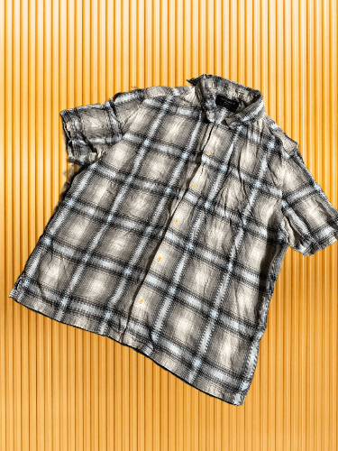 Allsaints × Vintage Allsaints Short Sleeve Plaid Button Up Size US M / EU 48-50 / 2 - 1 Thumbnail