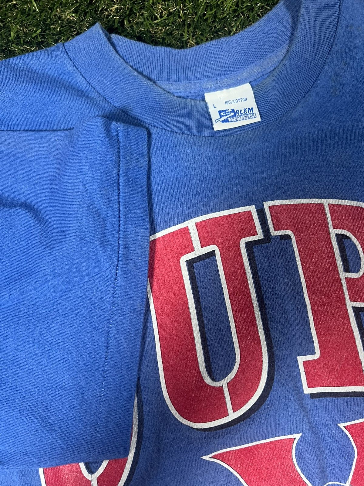 Salem Sportswear Vintage 90s Salem Sports Chicago Cubs XXL Faded Sports Tee Size US L / EU 52-54 / 3 - 2 Thumbnail