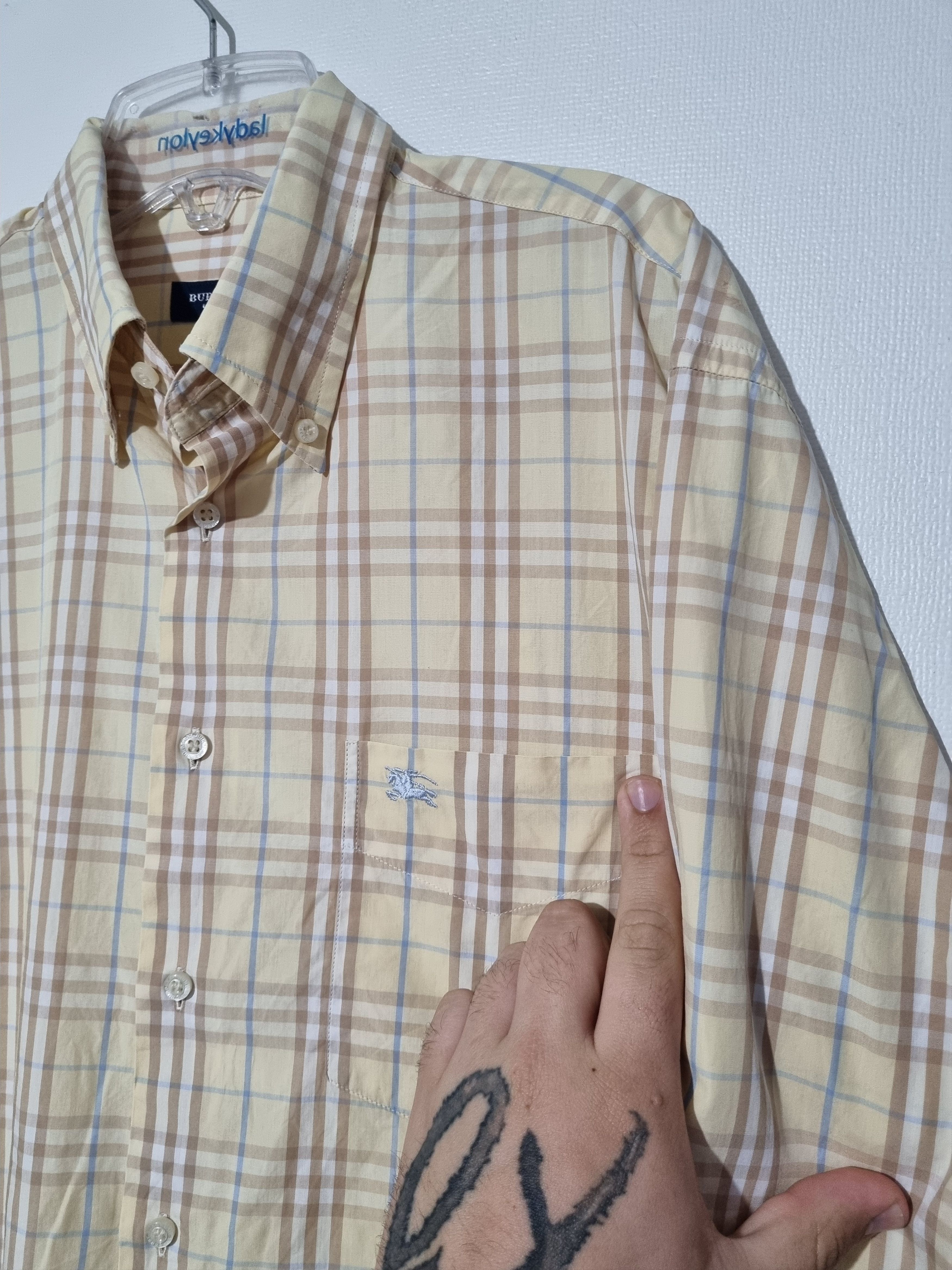 Burberry × Vintage Burberry tshirt long sleeve monogram Size US L / EU 52-54 / 3 - 3 Thumbnail