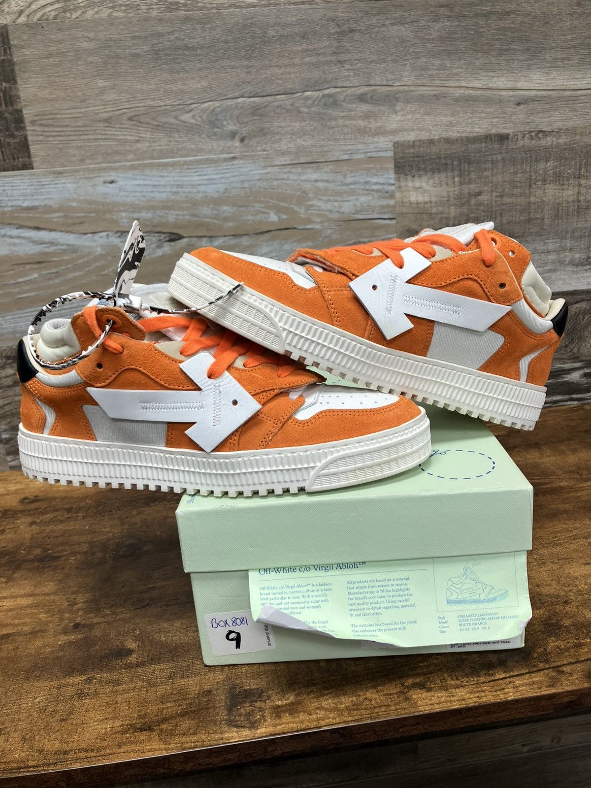 Off-White 9-Off-White Floating Arrow Sneaker Size US 9 / EU 42 - 1 Thumbnail