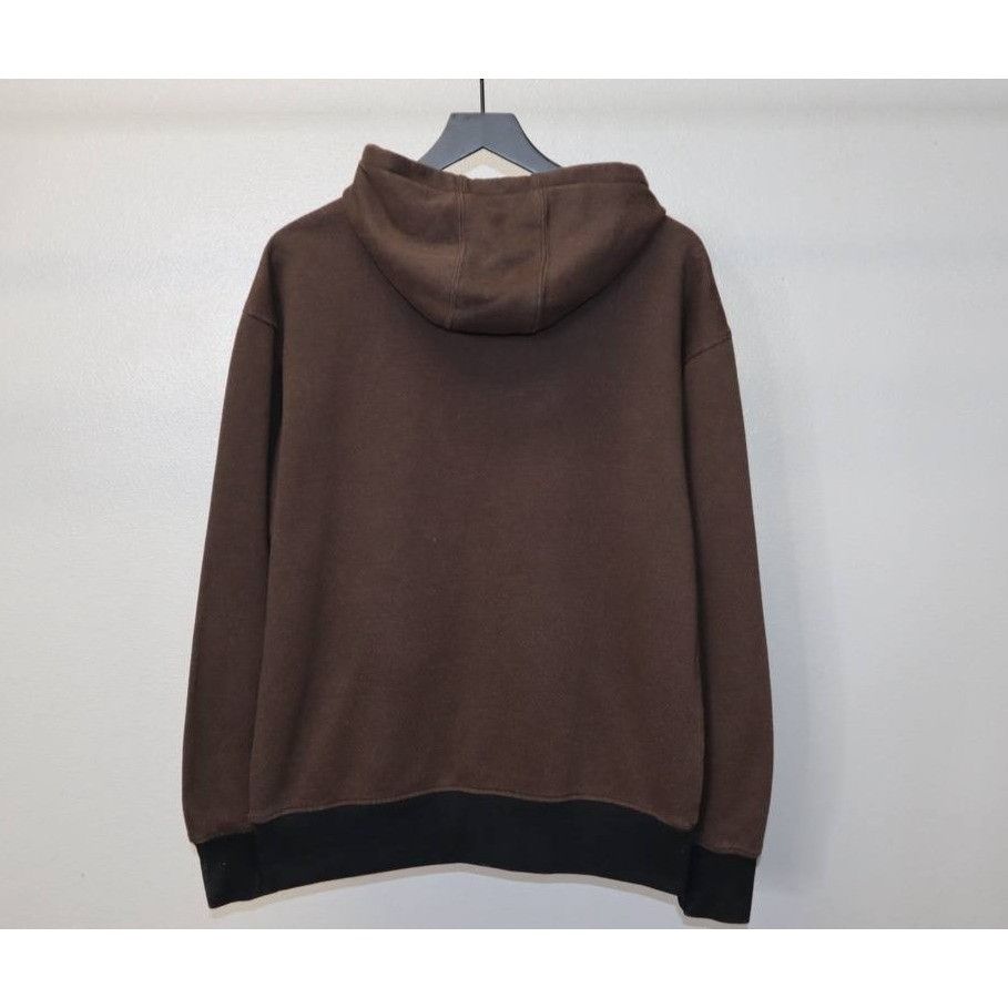 Vintage Vintage ODM Men's M Skull Hoodie Grunge Y2K Brown Cotton Size US M / EU 48-50 / 2 - 2 Thumbnail