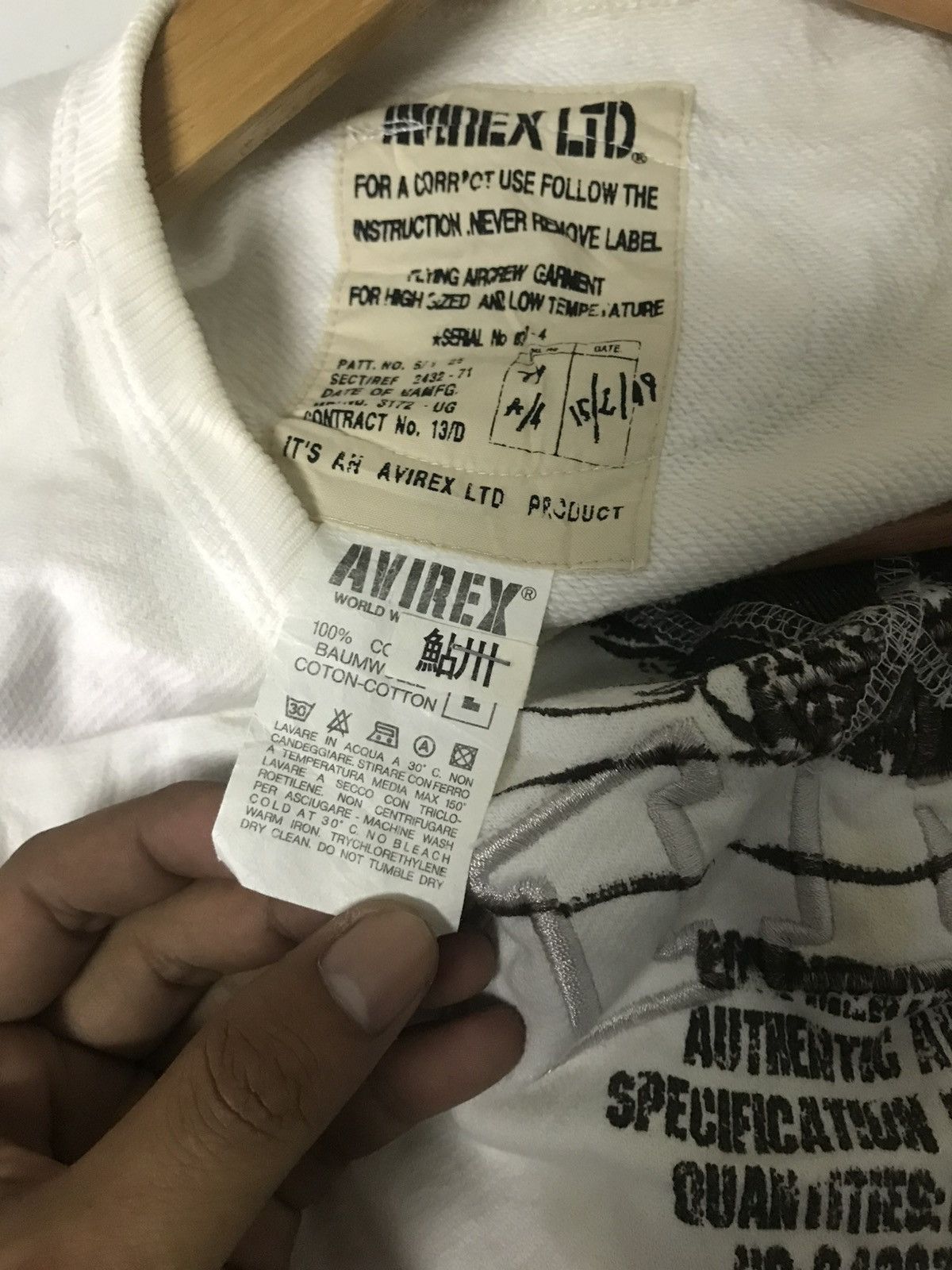 Avirex AVIREX SWEATSHIRT SHORT SLEEVE Size US M / EU 48-50 / 2 - 7 Thumbnail