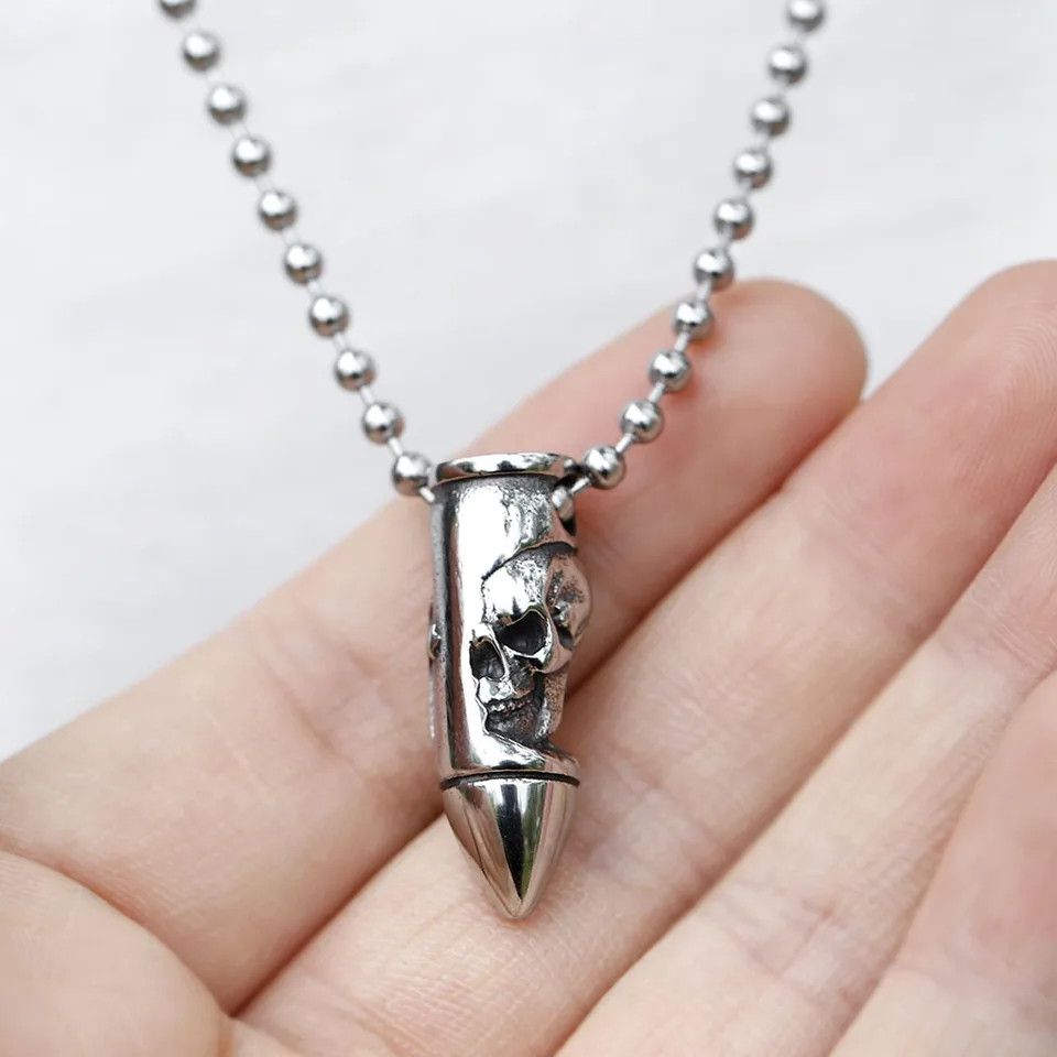 Japanese Brand Skull Wrap Bullet Necklace Size ONE SIZE - 1 Thumbnail