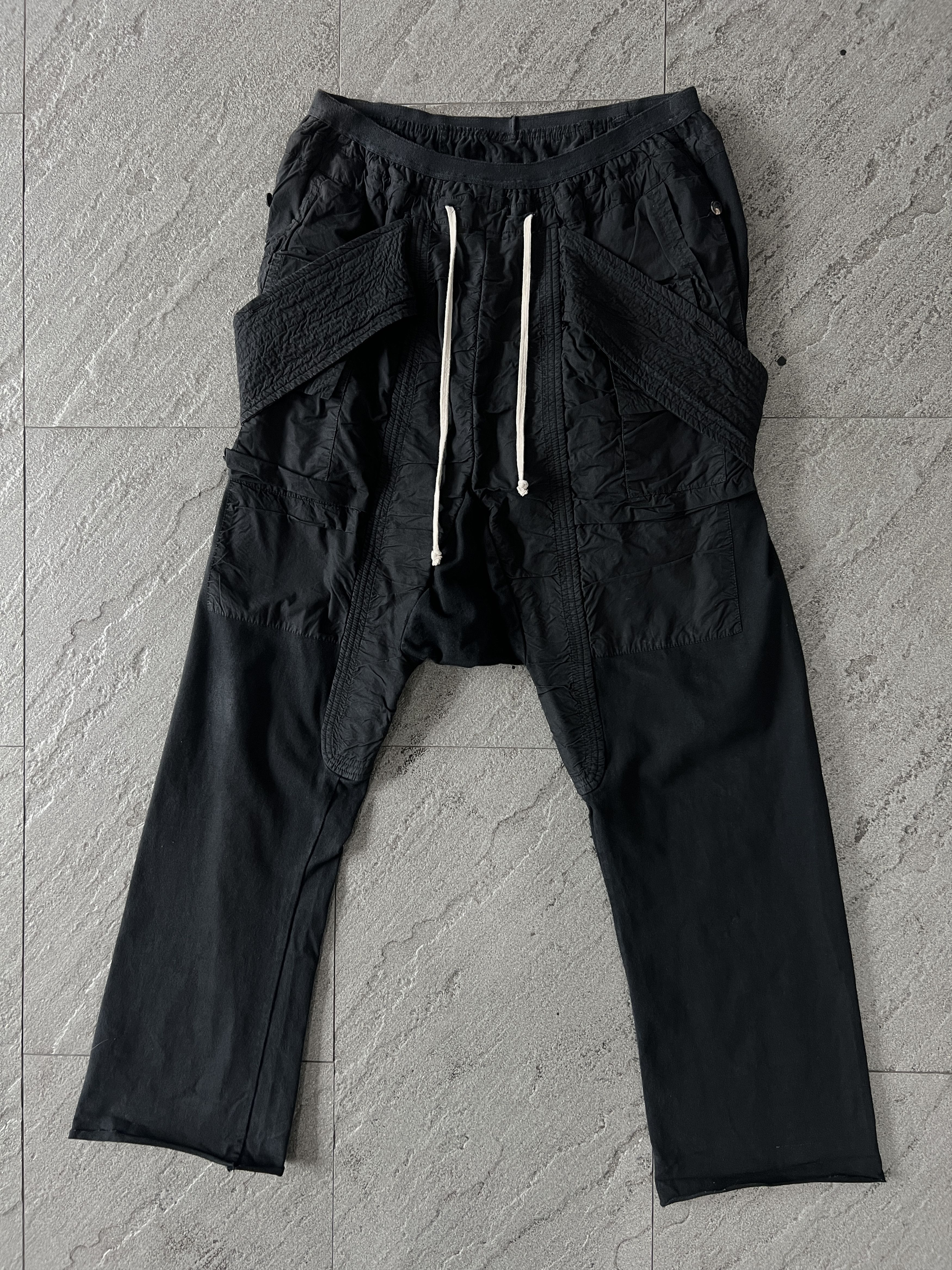 Rick Owens Drkshdw Rick Owens DRKSHDW Creatch Cargo Pants Black Size US 28 / EU 44 - 1 Thumbnail