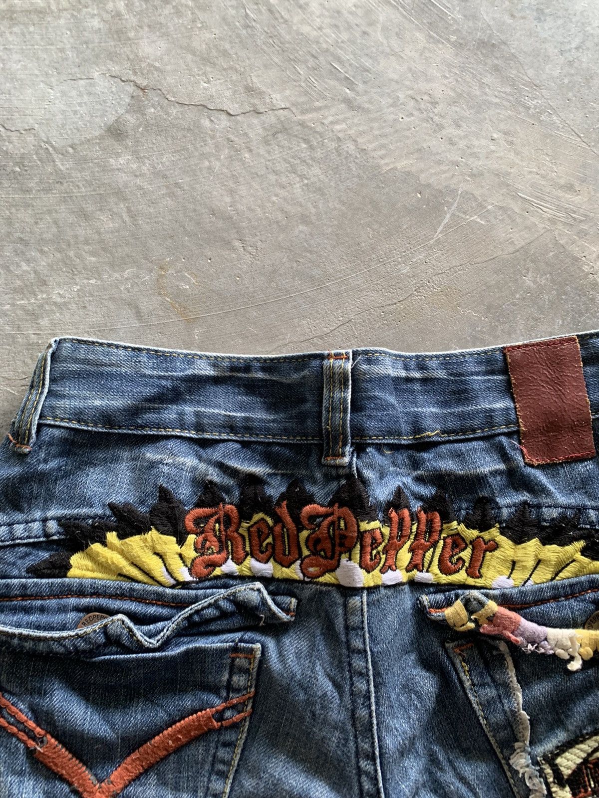 Hysteric Glamour × Japanese Brand × Vintage flare vintage y2k red pepper patchwork western style Size 30" / US 8 / IT 44 - 15 Thumbnail