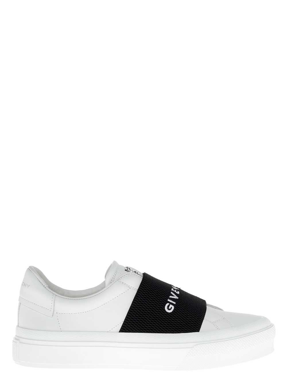Givenchy 'City Court' White Low Top Sneakers with Logo in Leather Woman Size US 7 / IT 37 - 1 Thumbnail