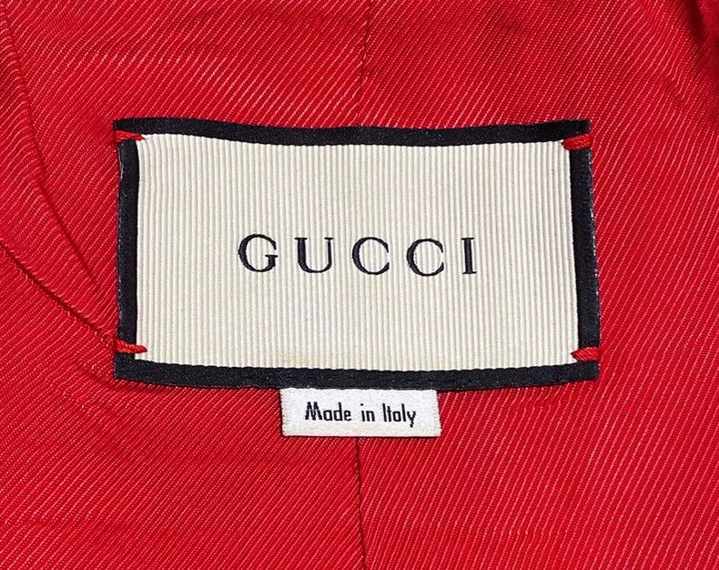 Gucci Gucci Size 38 Red leather collar jacket size 38 2502-Next Size US XS / EU 42 / 0 - 5 Thumbnail