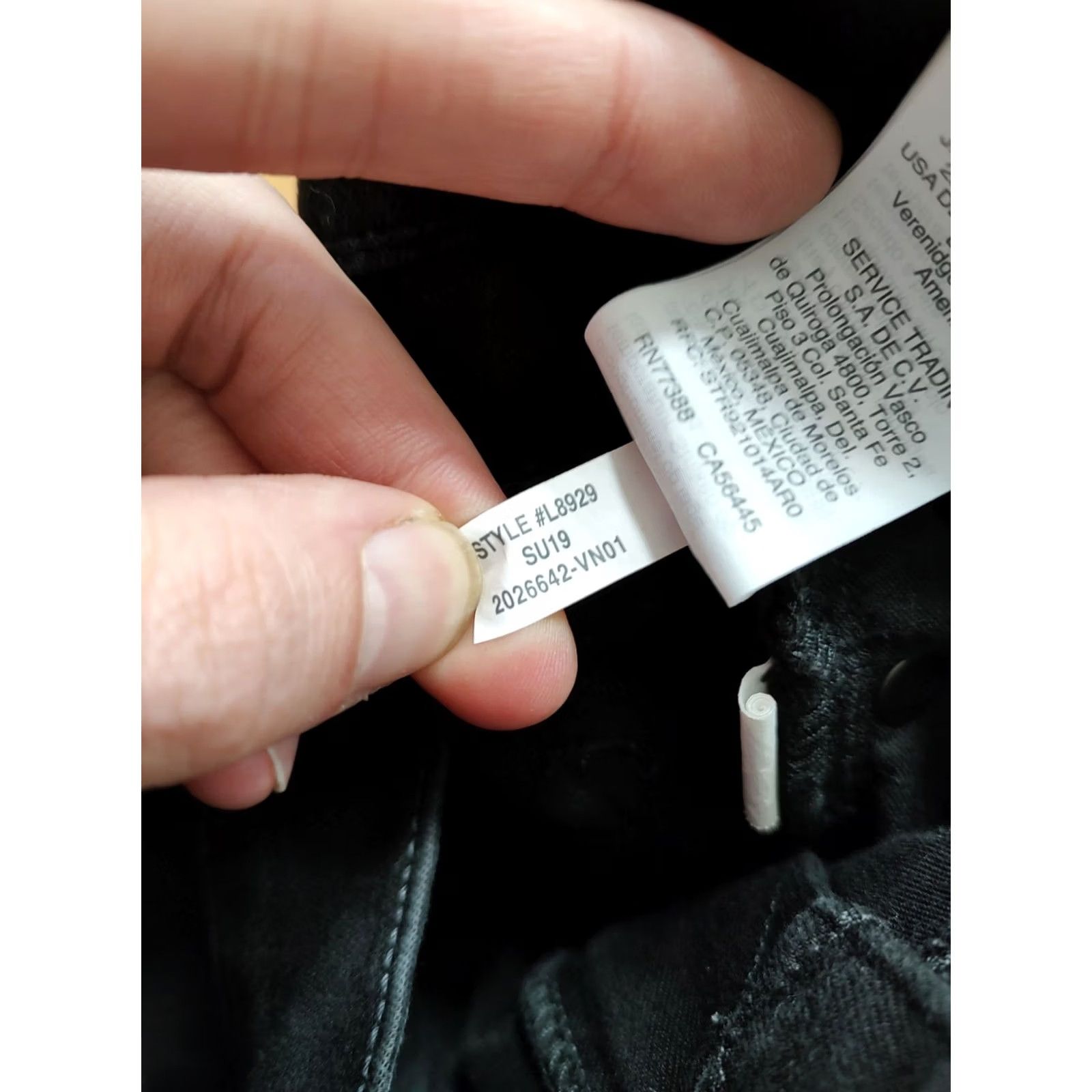 Madewell Madewell Jeans Skinny High Rise Denim Black 28x27 Womens Regular Cotton Blend 5-Pocket JuN 27 Inseam Size 28" / US 6 / IT 42 - 5 Thumbnail