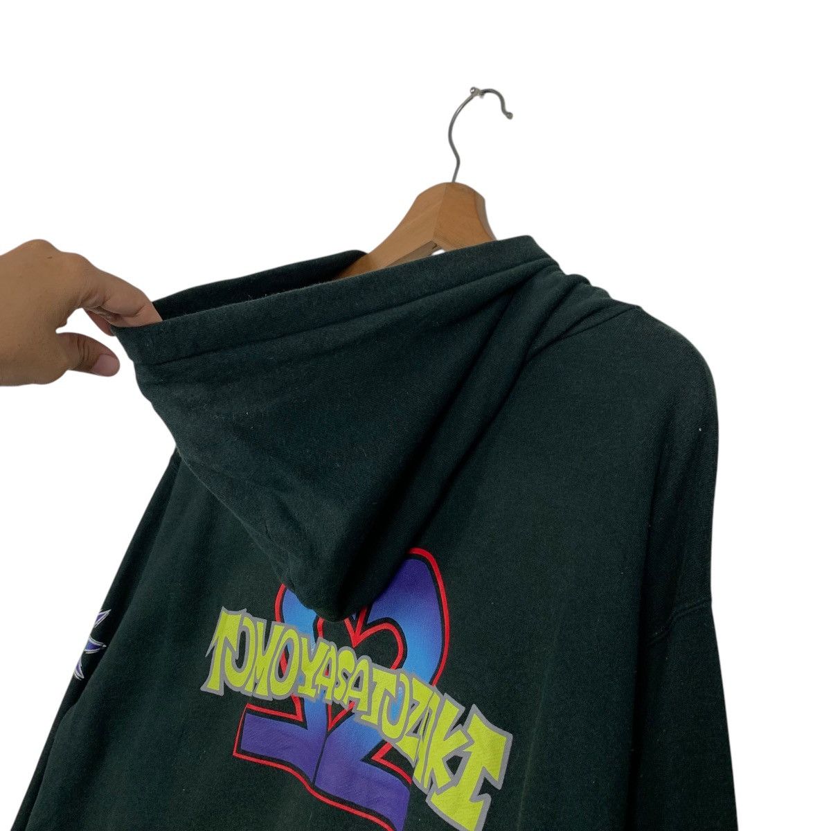 Japanese Brand TOMOYA SATOZAKI 22 Baseball Player Graphic Hoodies #1766-C78 Size US L / EU 52-54 / 3 - 3 Thumbnail