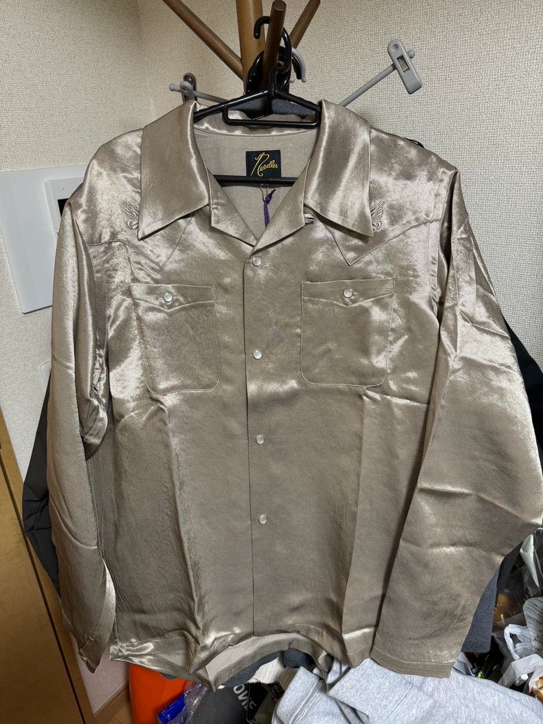 Needles Needles Satin Collar Long Sleeve Shirt - dmc Size US L / EU 52-54 / 3 - 1 Thumbnail