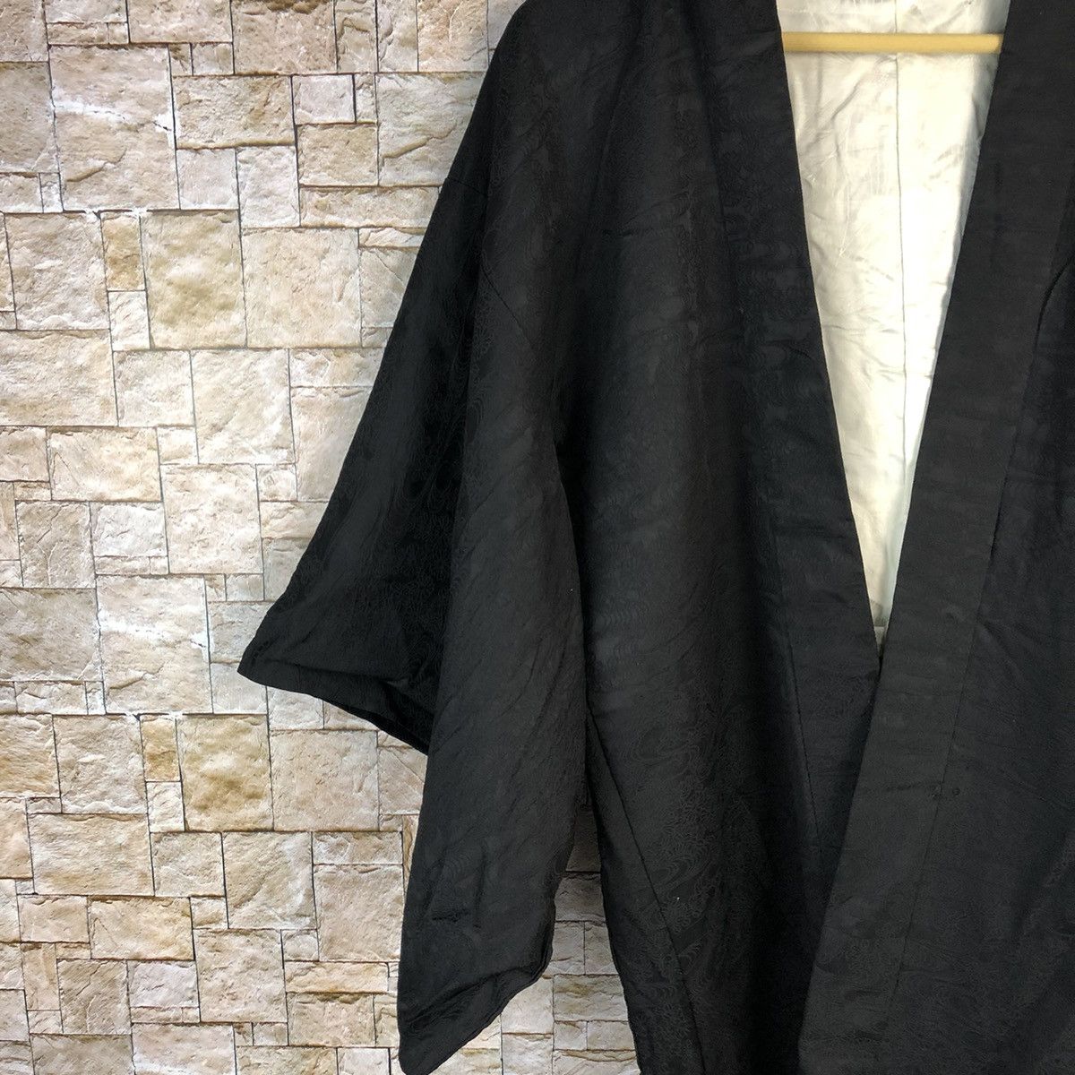 Vintage Japanes vintage cardigan Black Kimono #A807 Size US L / EU 52-54 / 3 - 4 Thumbnail