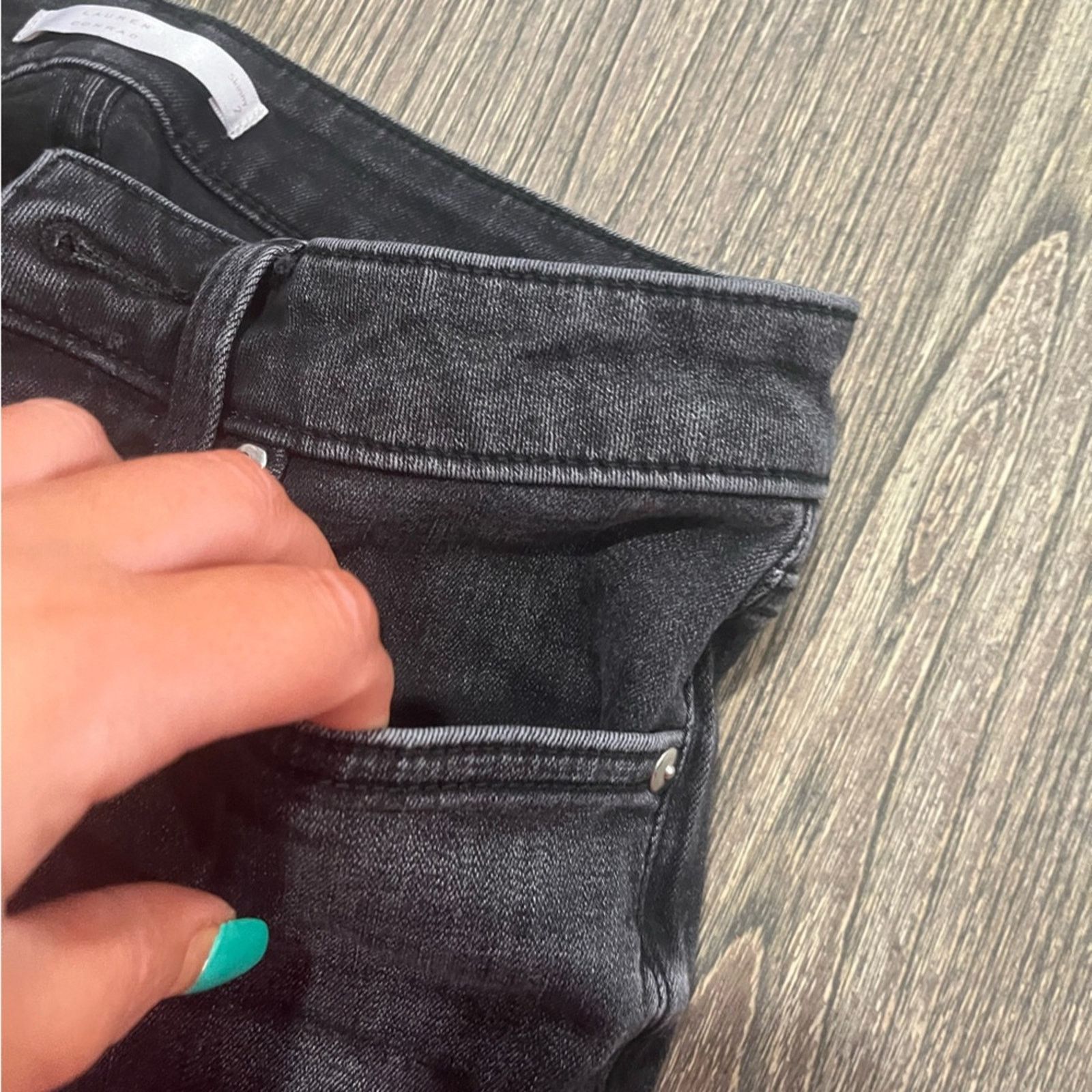 Lauren Conrad LC Lauren Conrad Skinny Jeans Mid Rise Whisker Denim Size 26" / US 2 / IT 38 - 3 Thumbnail