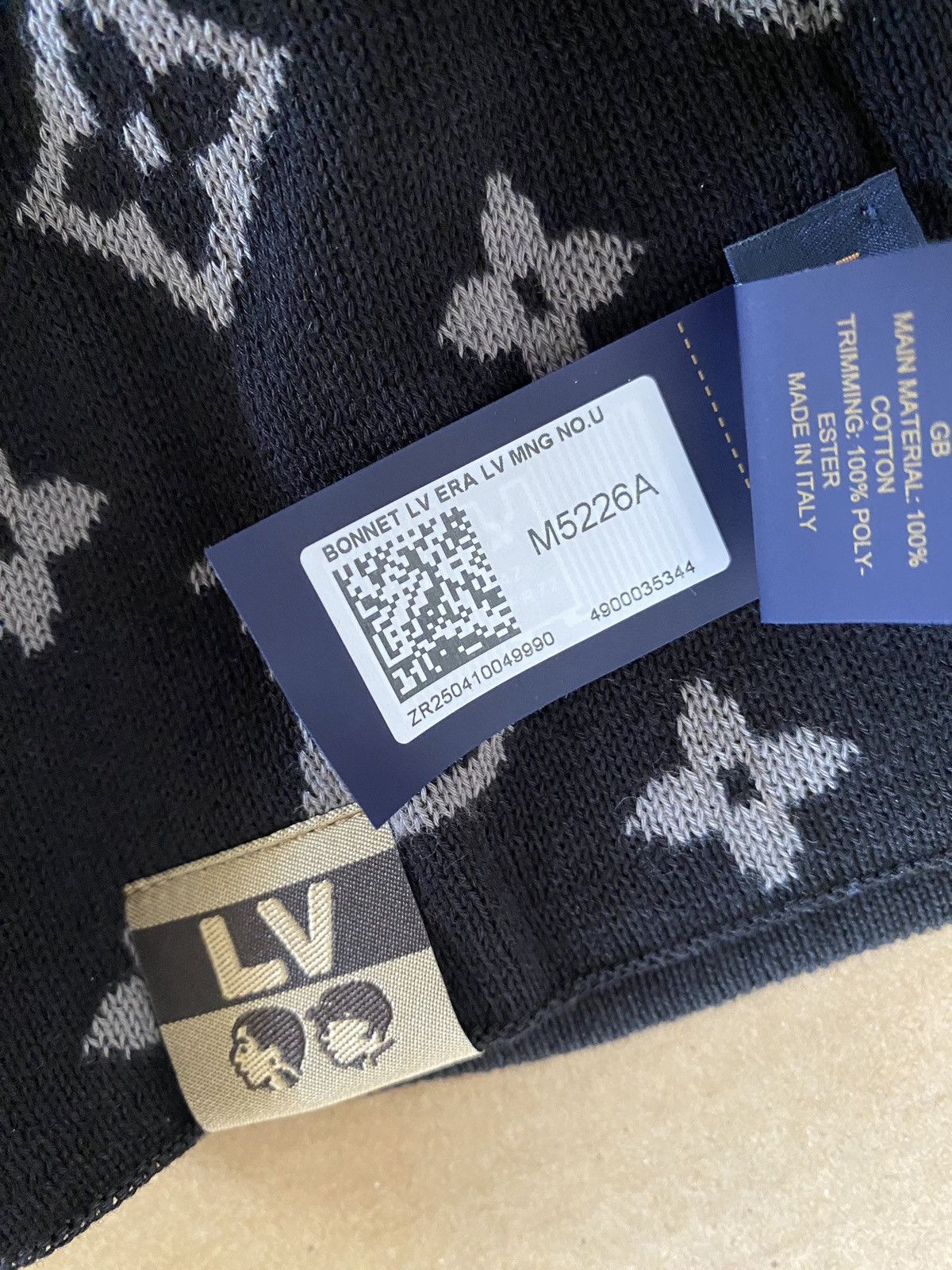 Louis Vuitton × Nigo Louis Vuitton Pharrell x NIGO LV Fit Monogram Beanie M5226A Size ONE SIZE - 3 Thumbnail