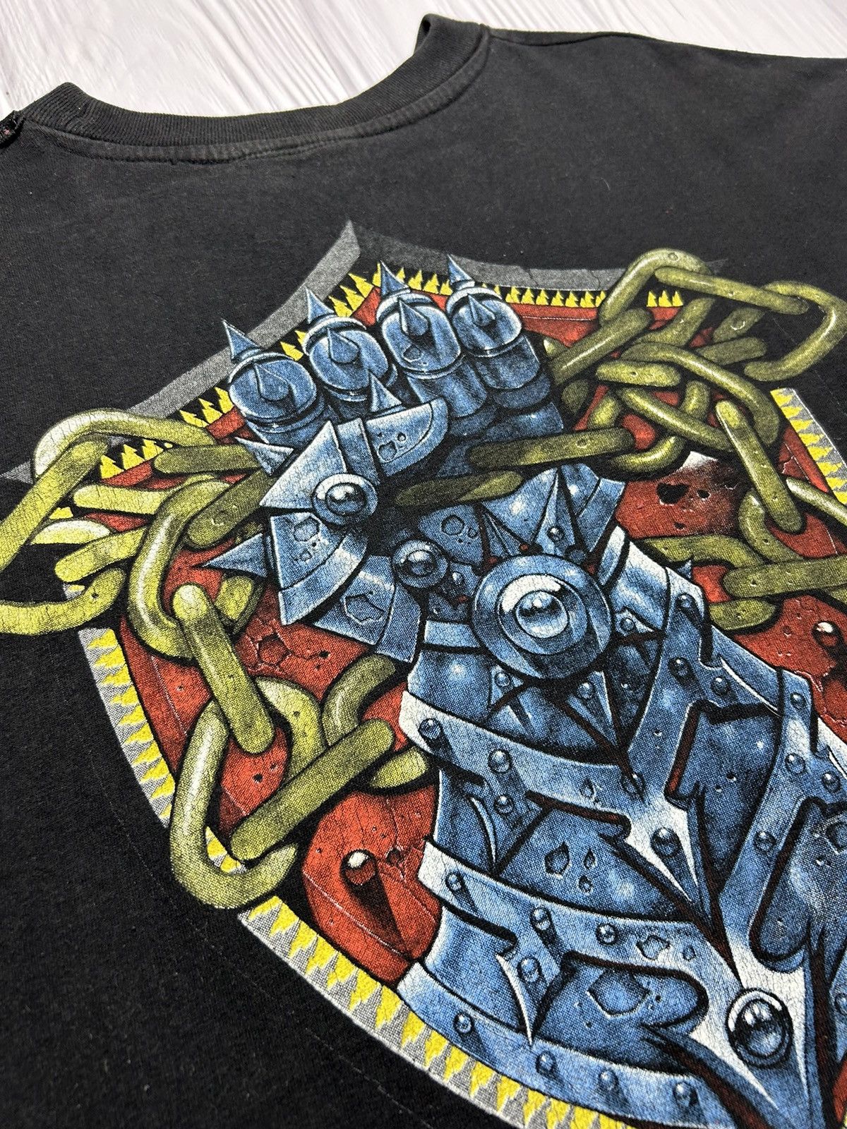 Vintage Rare Vintage 1995 Necromunda Orlocks T-Shirt Size US XL / EU 56 / 4 - 9 Thumbnail
