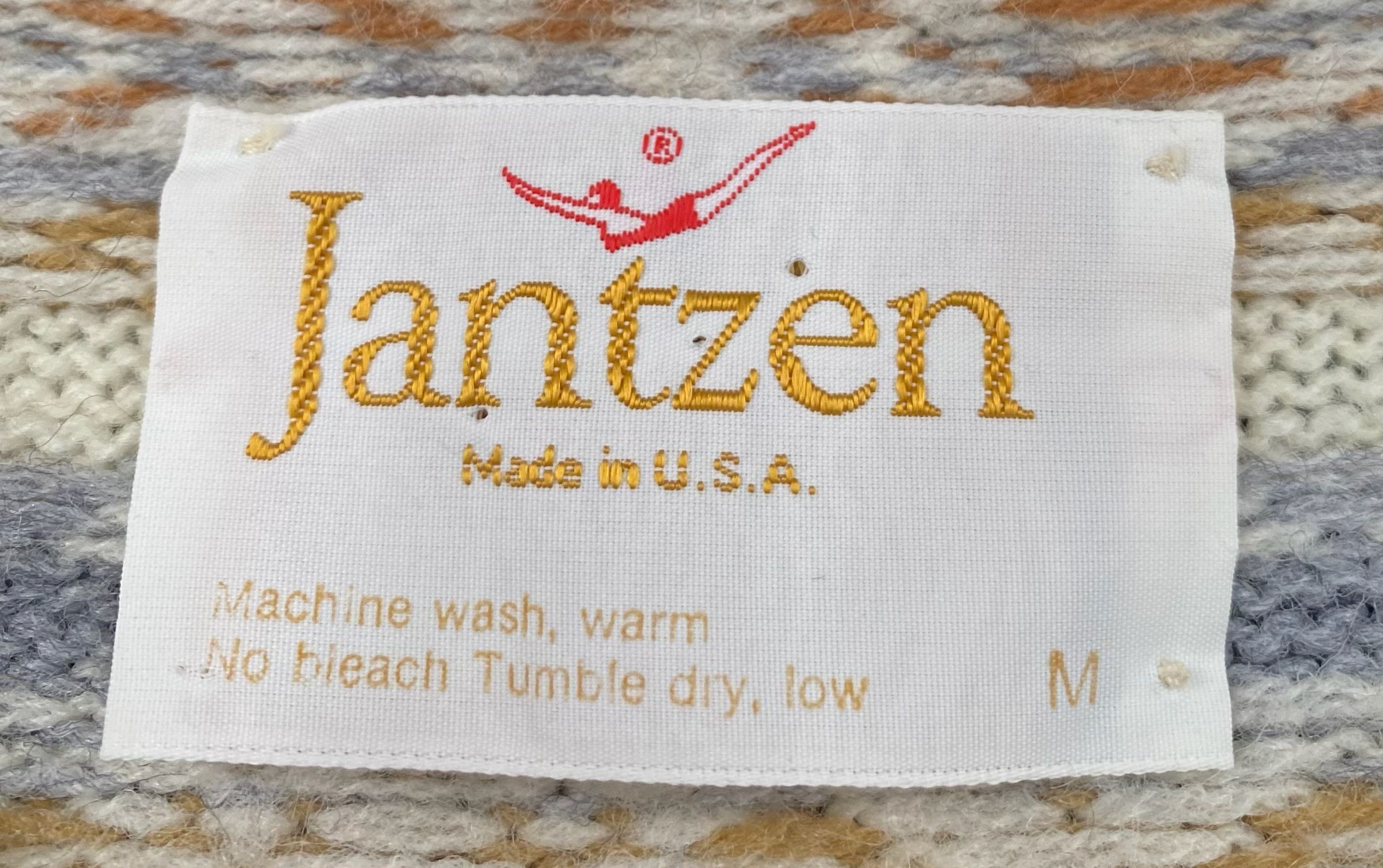 Jantzen 80’s Jantzen Fair Isle Wool Blend V-Neck Sweater Medium Size US M / EU 48-50 / 2 - 4 Thumbnail