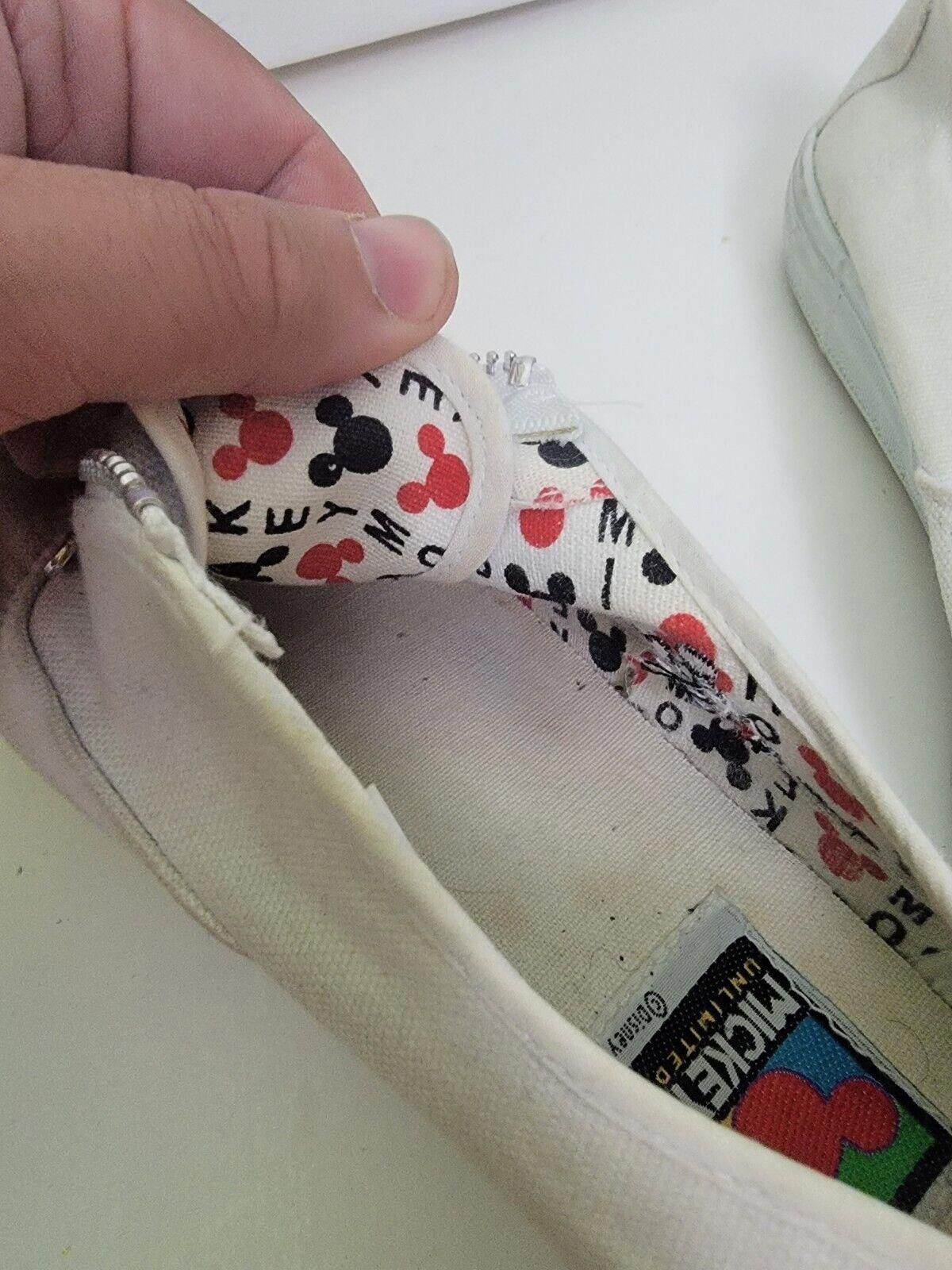 Mickey Unlimited Mickey Mouse Sneakers Canvas Shoes Vintage Disney Womens 6.5 Size US 6.5 / IT 36.5 - 5 Thumbnail