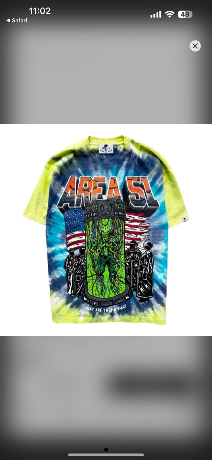 Warren Lotas Warren Lotas Area 51 Tie Dye Size US L / EU 52-54 / 3 - 1 Thumbnail
