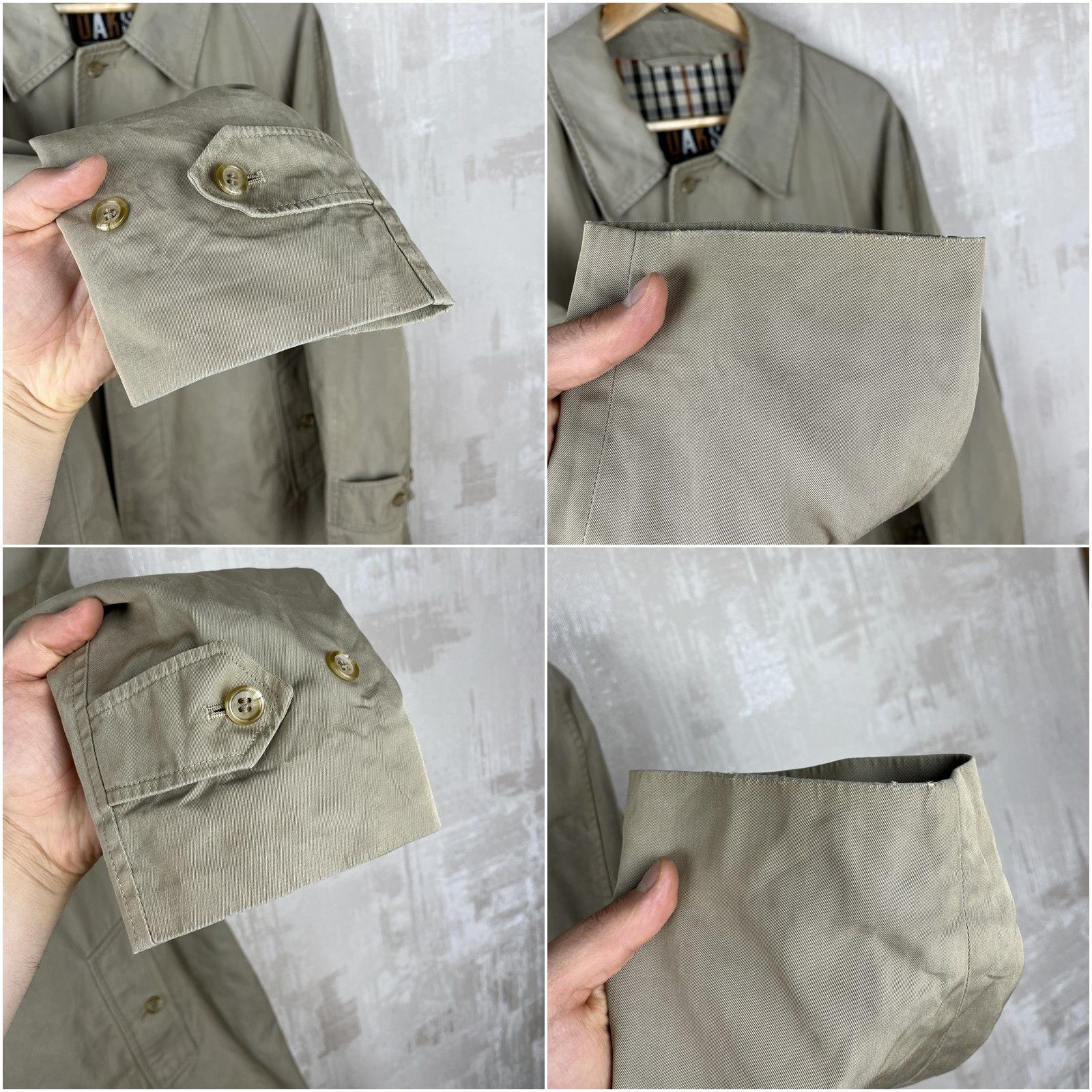 DAKS Vintage Daks London Check Lining Trench Coat Jacket Size US M / EU 48-50 / 2 - 11 Thumbnail