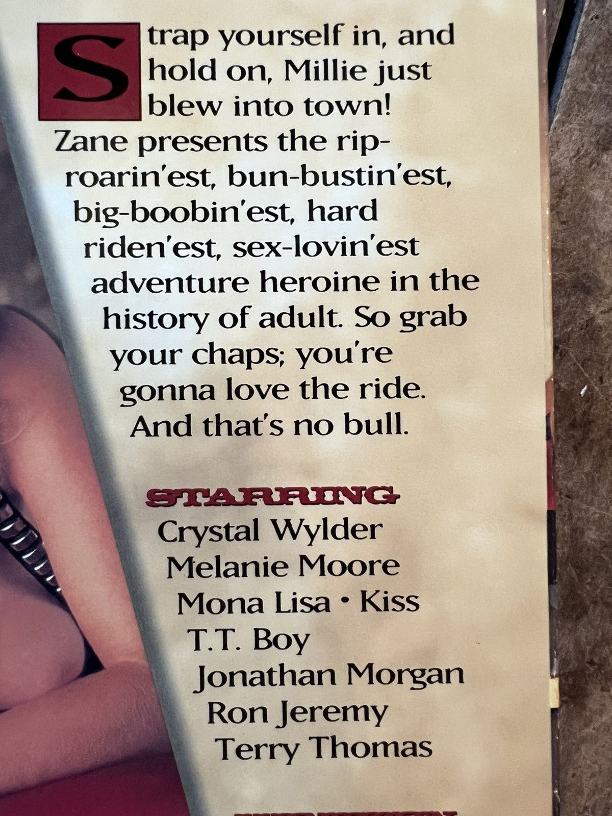 Vintage Bronco Millie - Adult Movie VHS - Zane Picture Size ONE SIZE - 2 Thumbnail