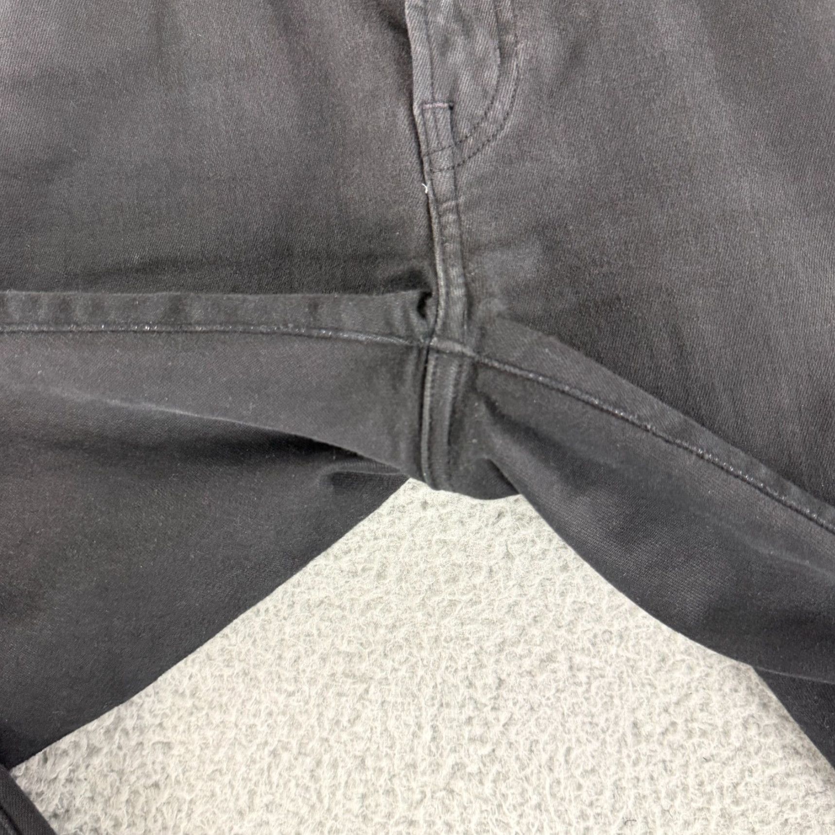 Edwin Edwin Cassia Mini-Boot Jeans Womens Size 29 Black Denim Mid-Rise Stretch Jeans Size 29" - 4 Thumbnail