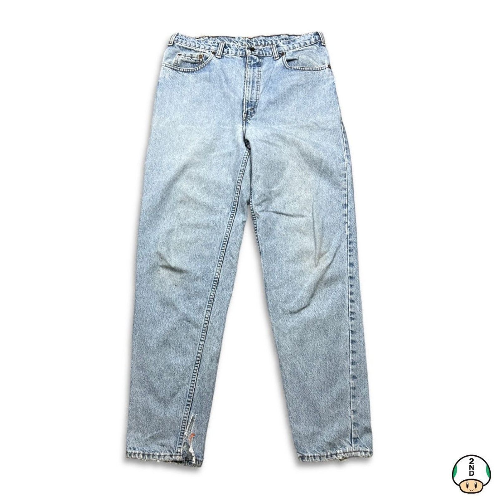 Levi's × Vintage Vintage Levi's 532 Jeans 34x32 Blue Thrashed 90s Denim Pants Size US 34 / EU 50 - 1 Thumbnail