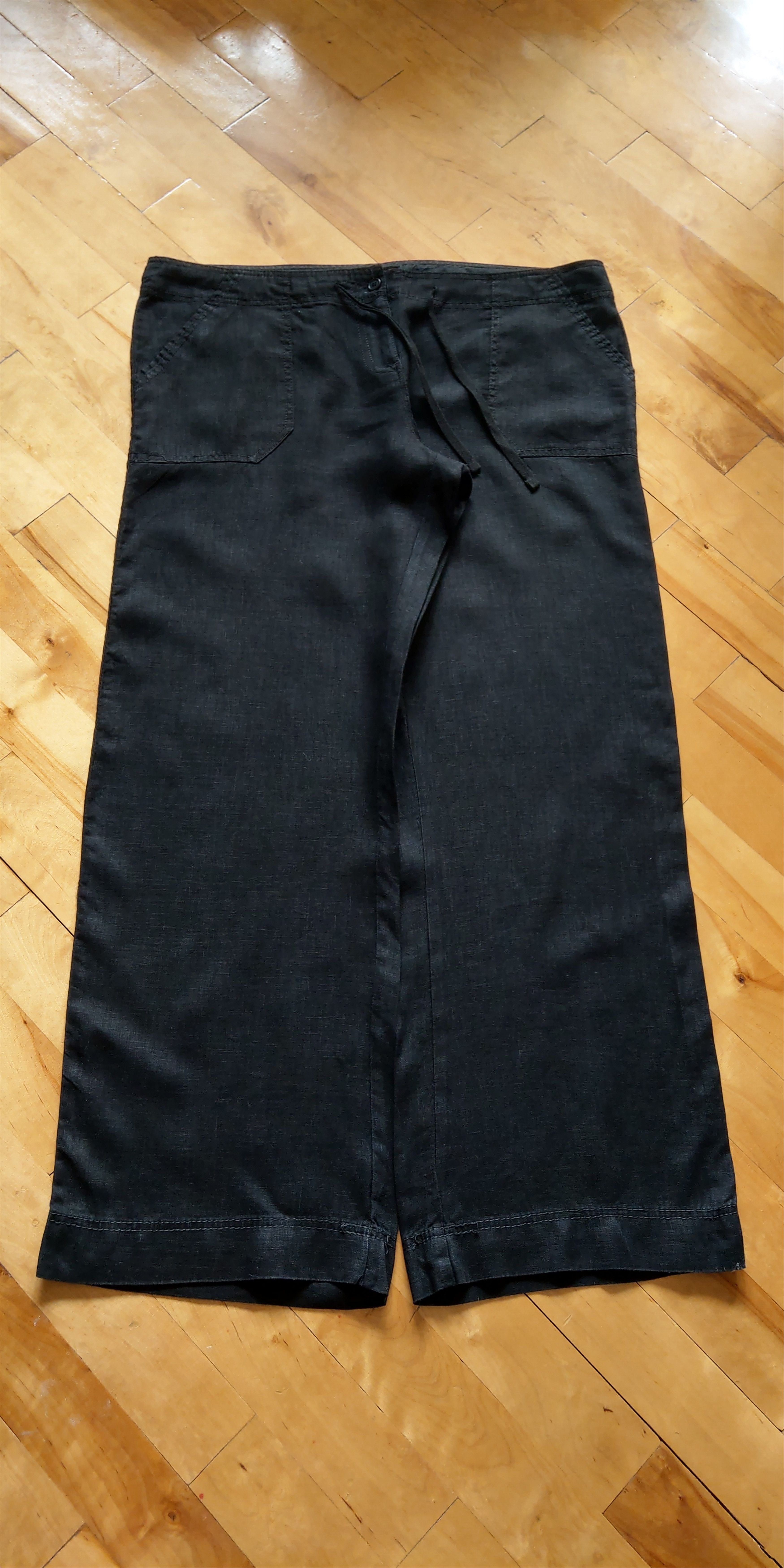 Vintage 100% Linen Pants Wide Minimal Flared y2k Vintage Darkfashion Size US 34 / EU 50 - 13 Thumbnail