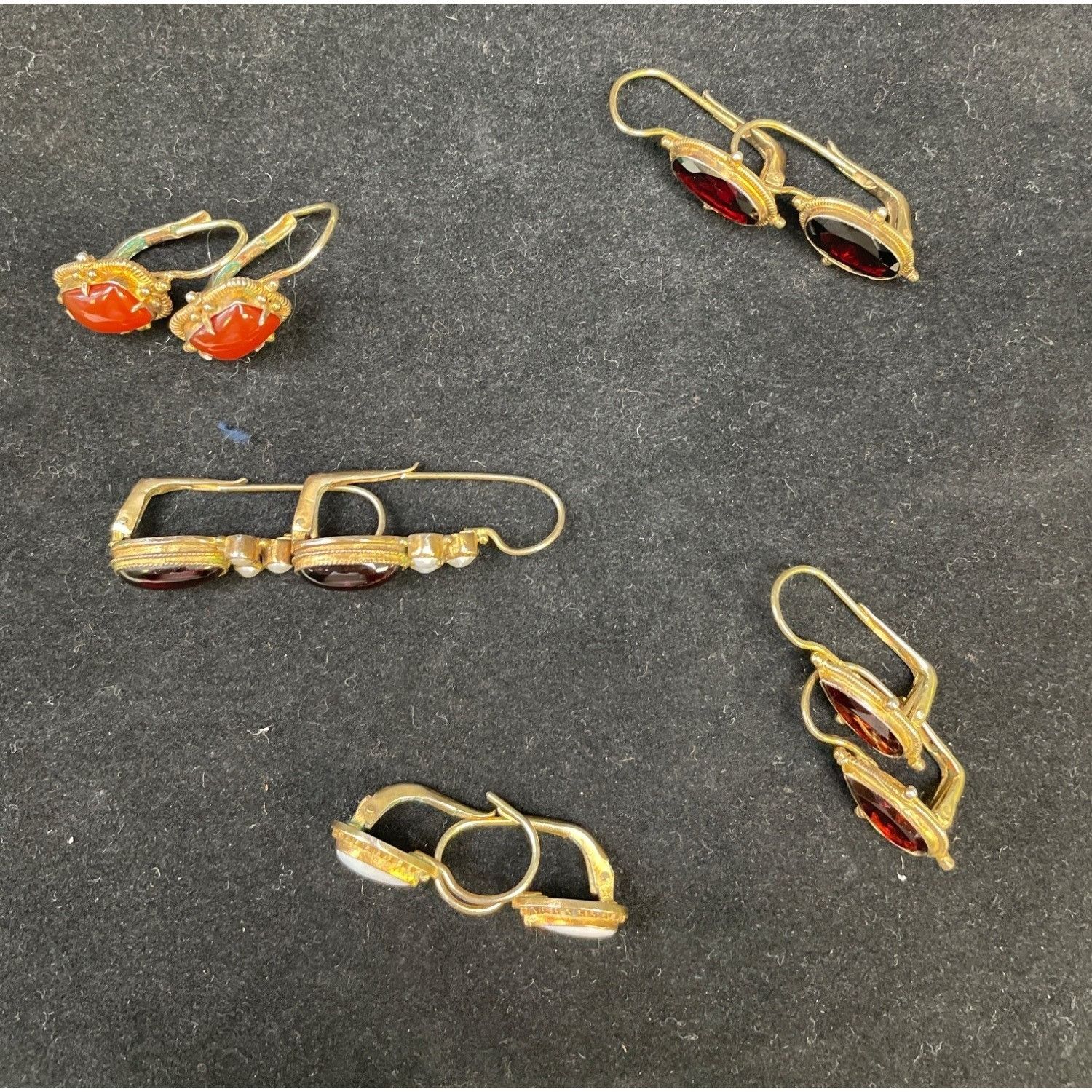 Other Vintage Women's Dangling Earings with Stones set of 6 SKU 61 Size ONE SIZE - 9 Thumbnail