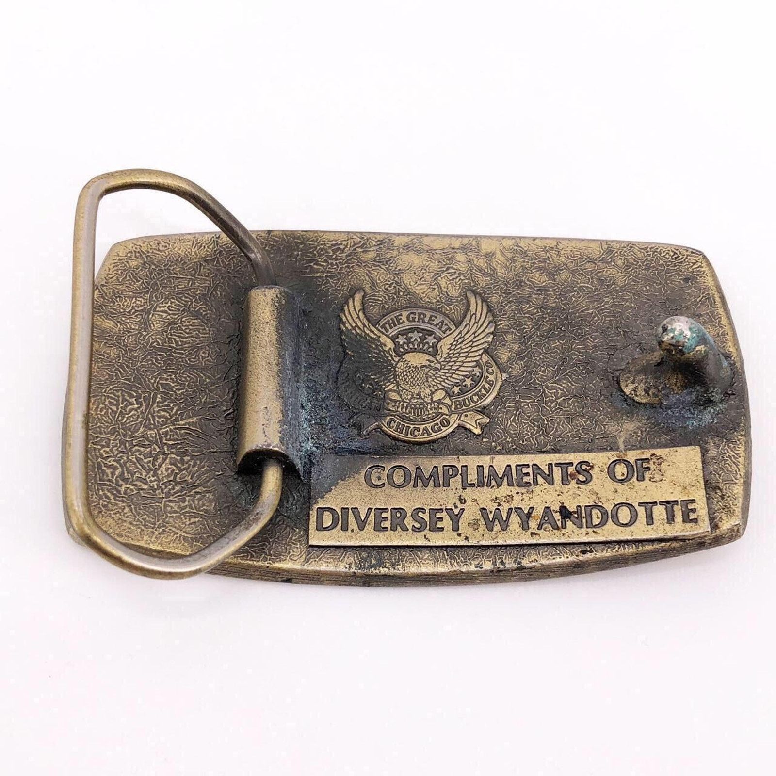 Vintage Dairymen brass belt buckle 90s 1990s vintage Size ONE SIZE - 2 Thumbnail