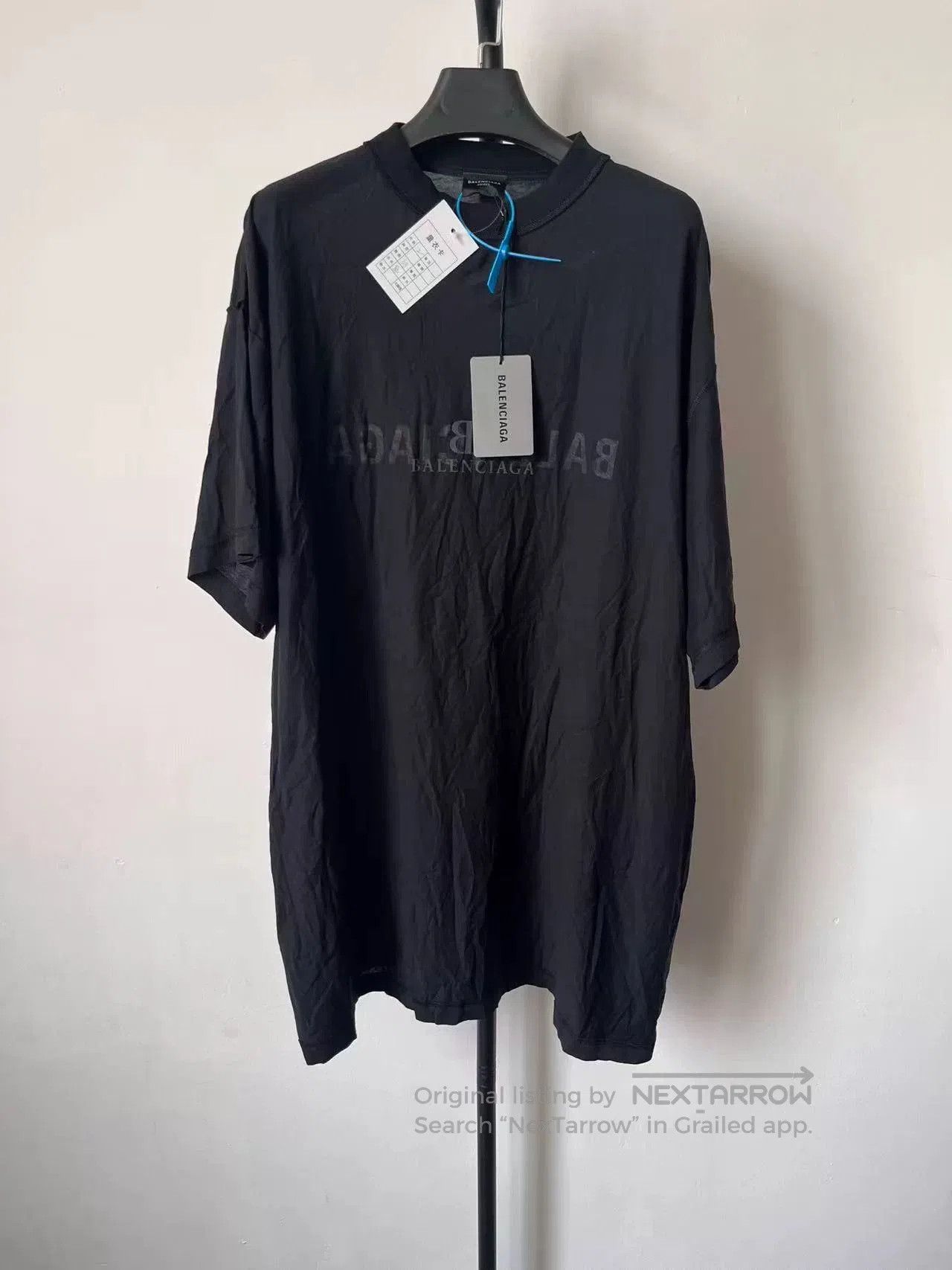 Balenciaga Balenciaga Logo Print Crewneck Short Sleeve T-Shirt. Size US M / EU 48-50 / 2 - 1 Thumbnail