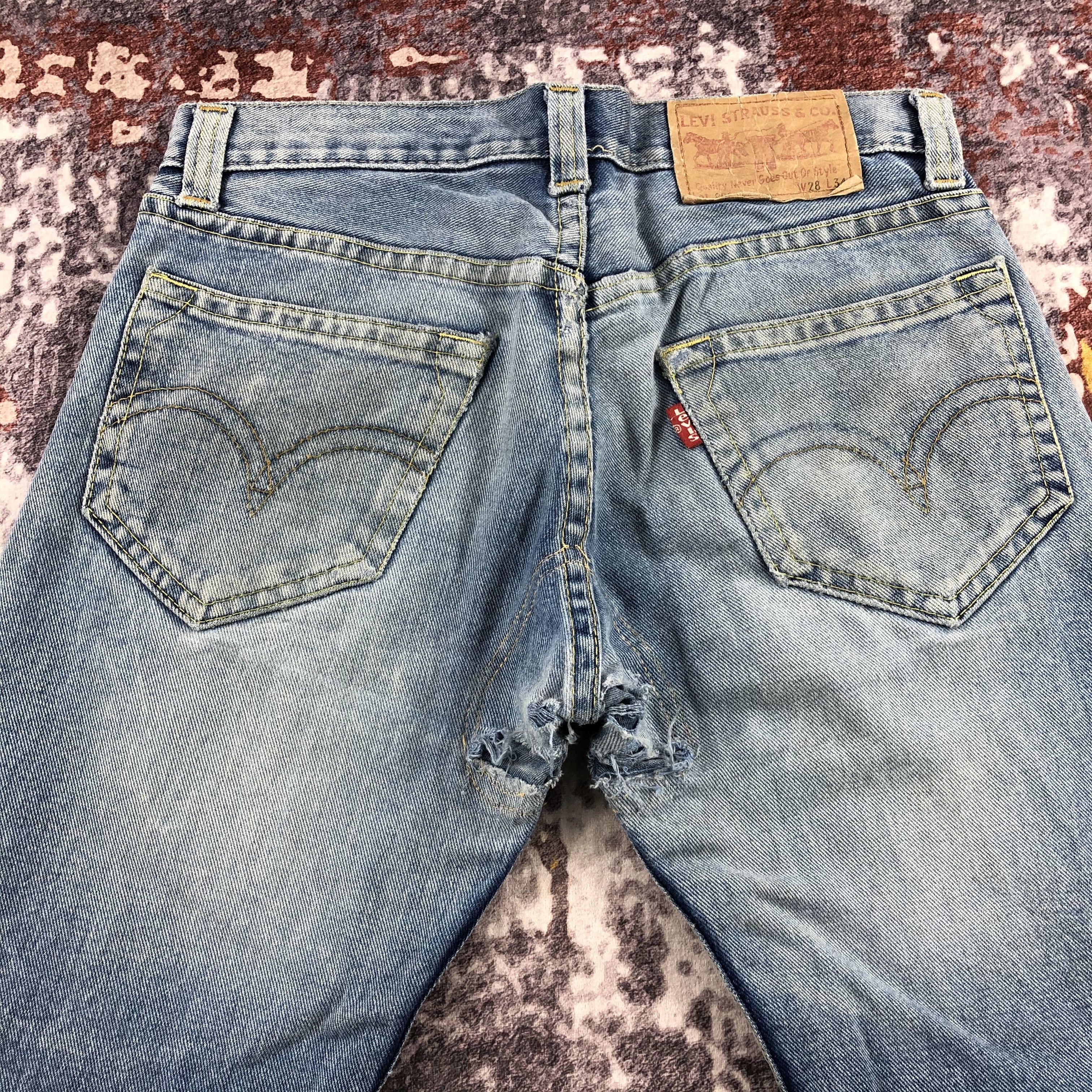 Levi's × Vintage 90s Vintage Light Wash Levis 901 Jeans-JM2359 Size US 34 / EU 50 - 5 Thumbnail