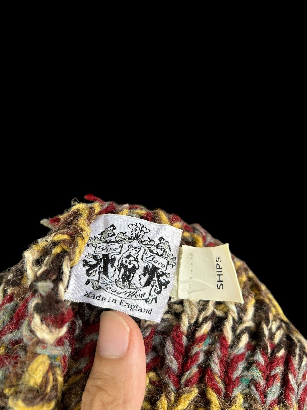 Japanese Brand × Kapital × Vintage SHIPS Crochet Knitt Big Beanie Hats Rare ☠️☠️ Size ONE SIZE - 7 Thumbnail