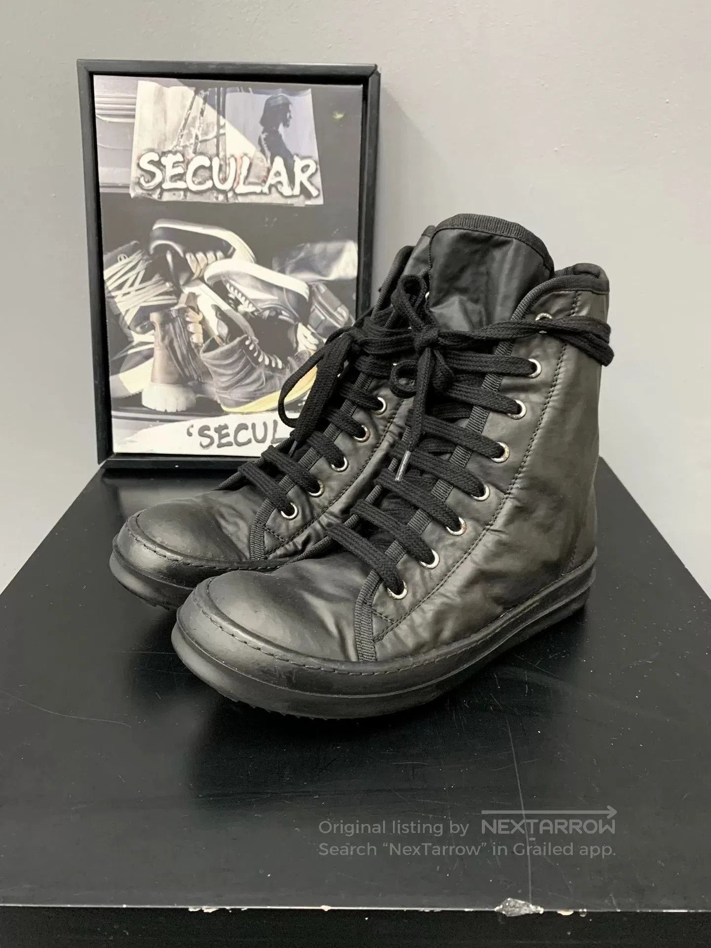 Rick Owens Drkshdw rick owens drkshdw black high-top sneakers. Size US 5.5 / IT 35.5 - 4 Thumbnail