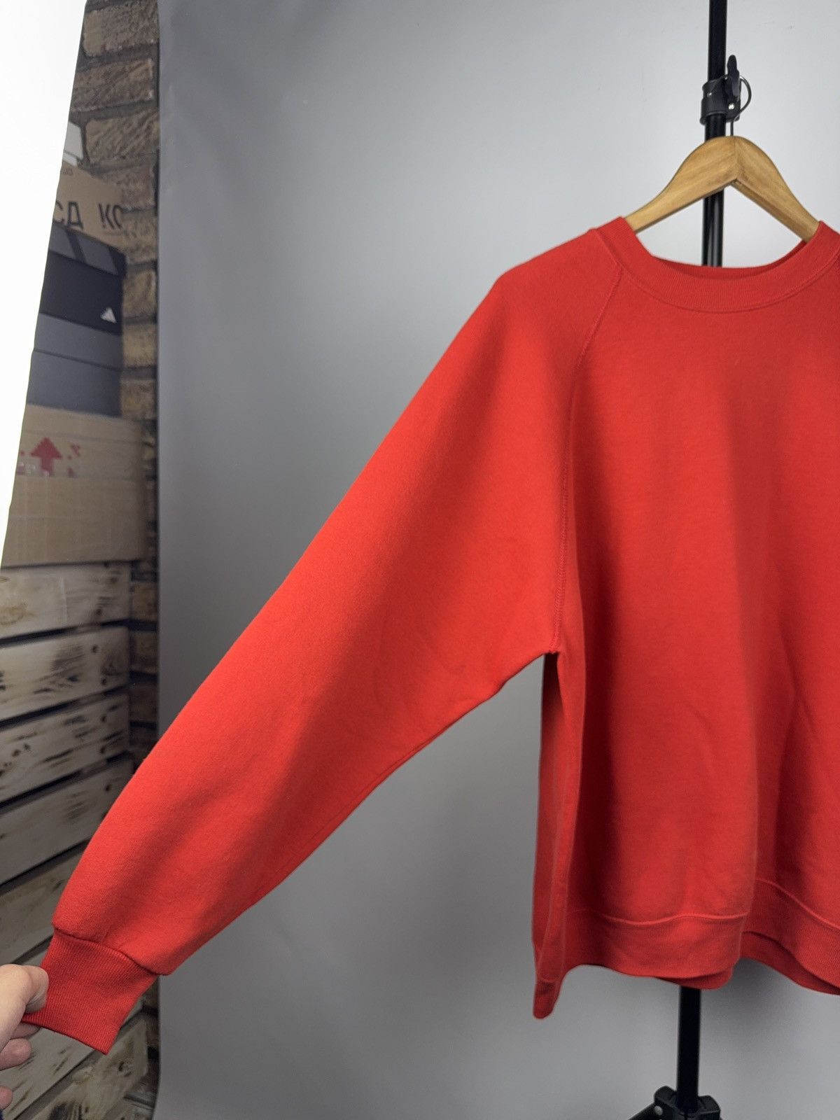 Jerzees × Vintage Vintage 90s Jerzees Y2K STYLE USA Blank Basic Streetwear Size US L / EU 52-54 / 3 - 3 Thumbnail