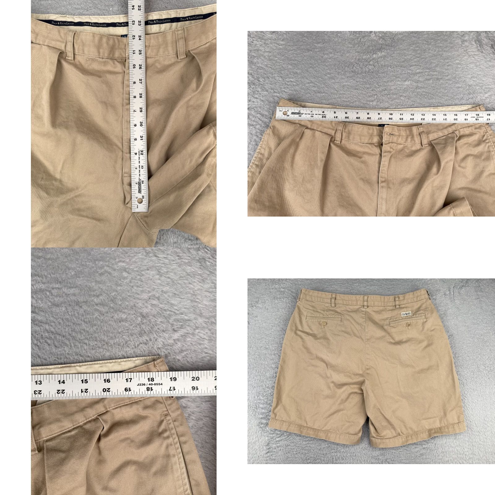 Polo Ralph Lauren Polo Ralph Lauren Shorts Men 40 Beige Pleated Bermuda Twill Cotton 100% Classic Fit Zip Pockets Logo 40x9 Casual Bermuda Shorts Mens Size US L / EU 52-54 / 3 - 9 Thumbnail