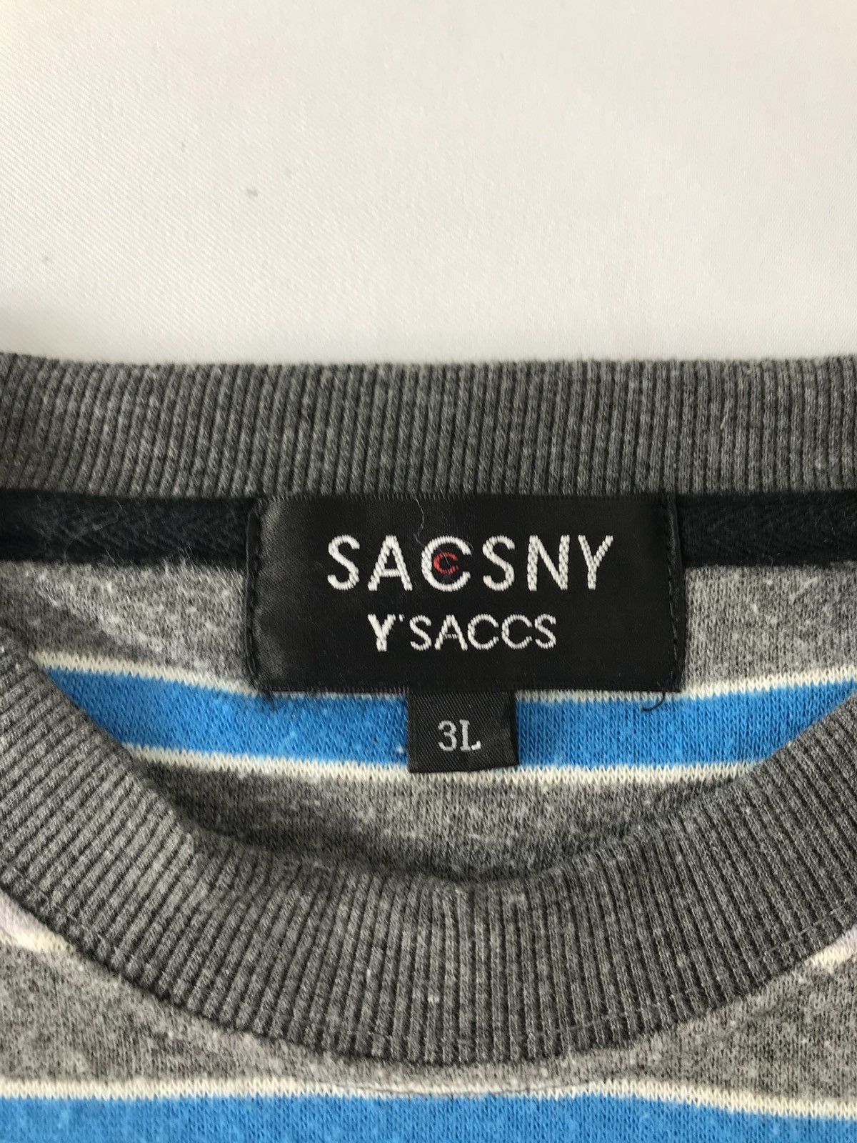 Yohji Yamamoto Saccsny Y’saccs Yohji Yamamoto Striped Pocket Longsleeve Tee Size US XL / EU 56 / 4 - 5 Thumbnail