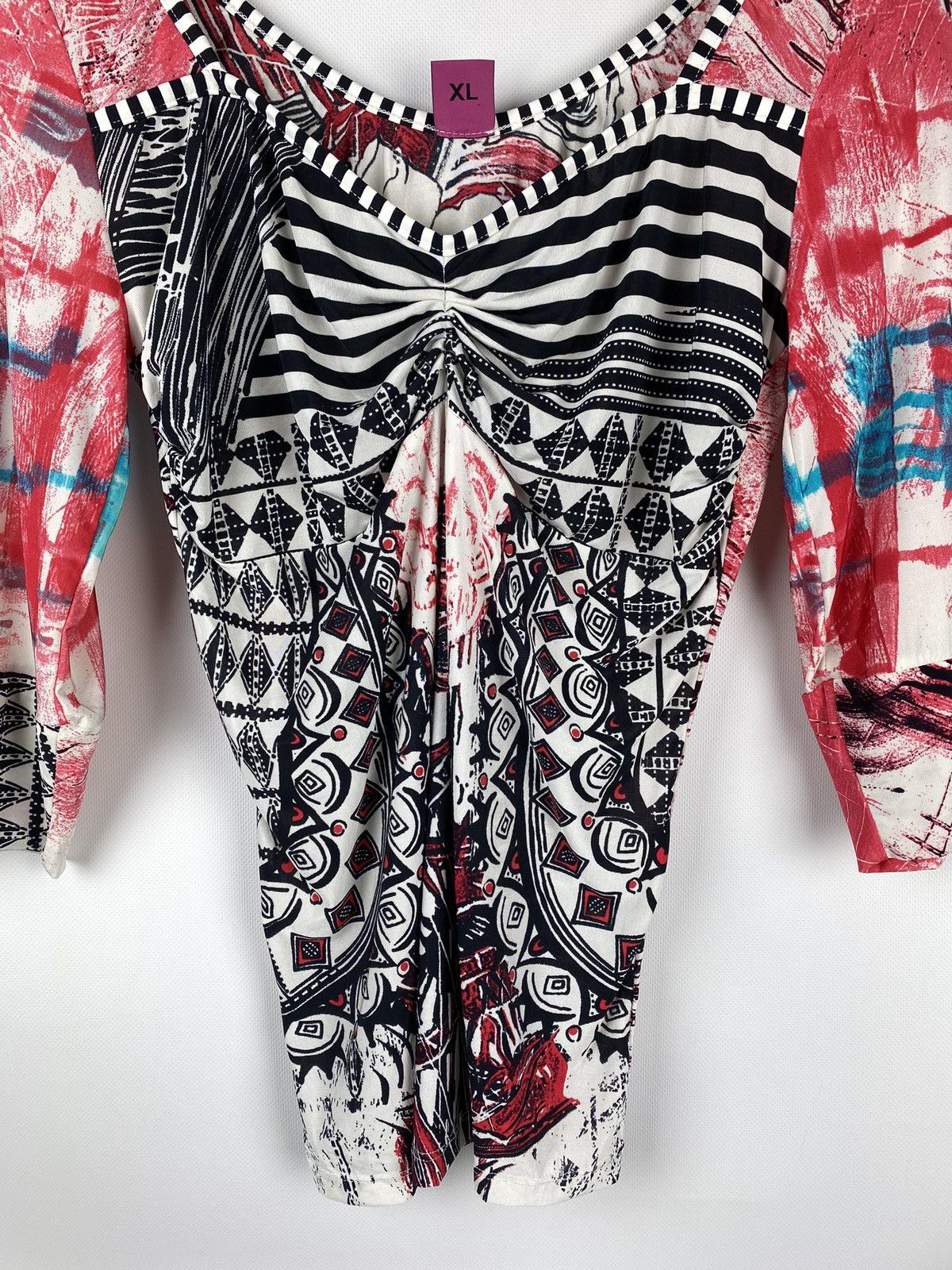 Other Save The Queen ladies overprinted tunic blouse Size XL / US 12-14 / IT 48-50 - 6 Thumbnail