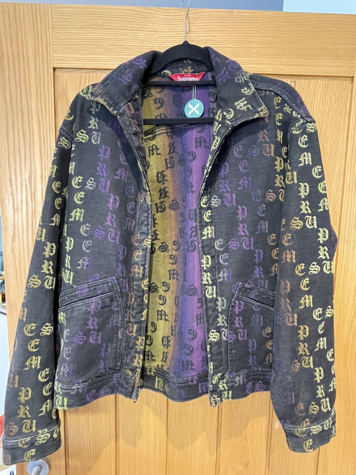 Supreme Supreme Eye of Horus Denim Jacket | Grailed
