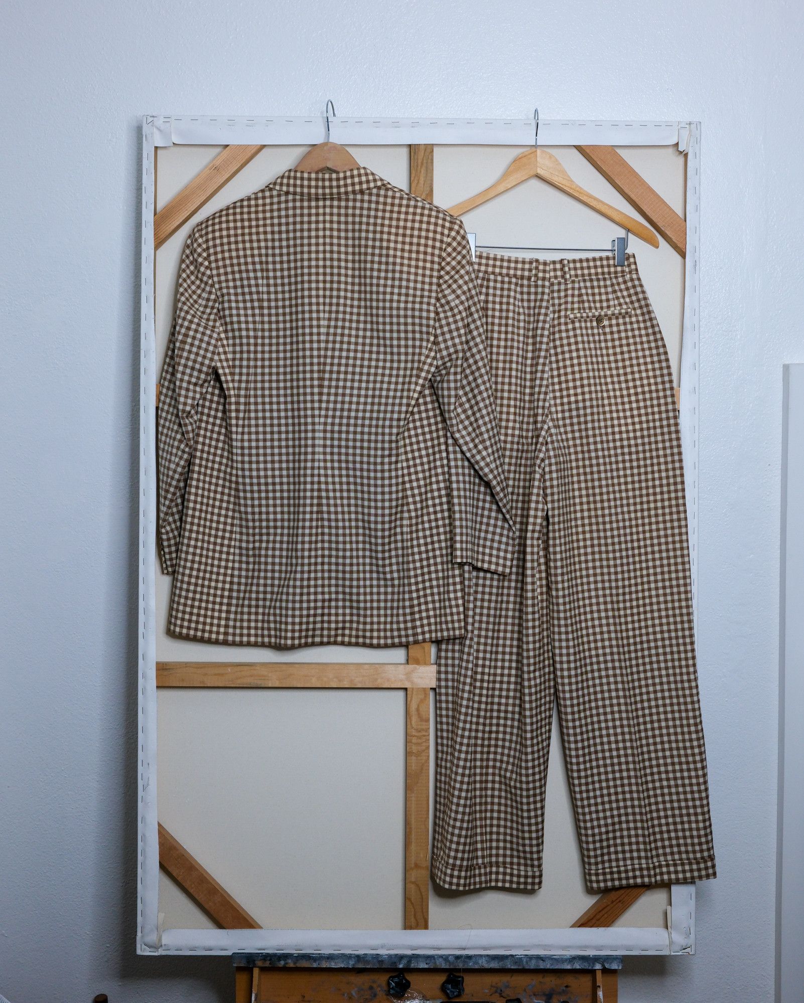 Gucci Vintage Gucci Gingham Suit for Japan Size 40R - 2 Thumbnail