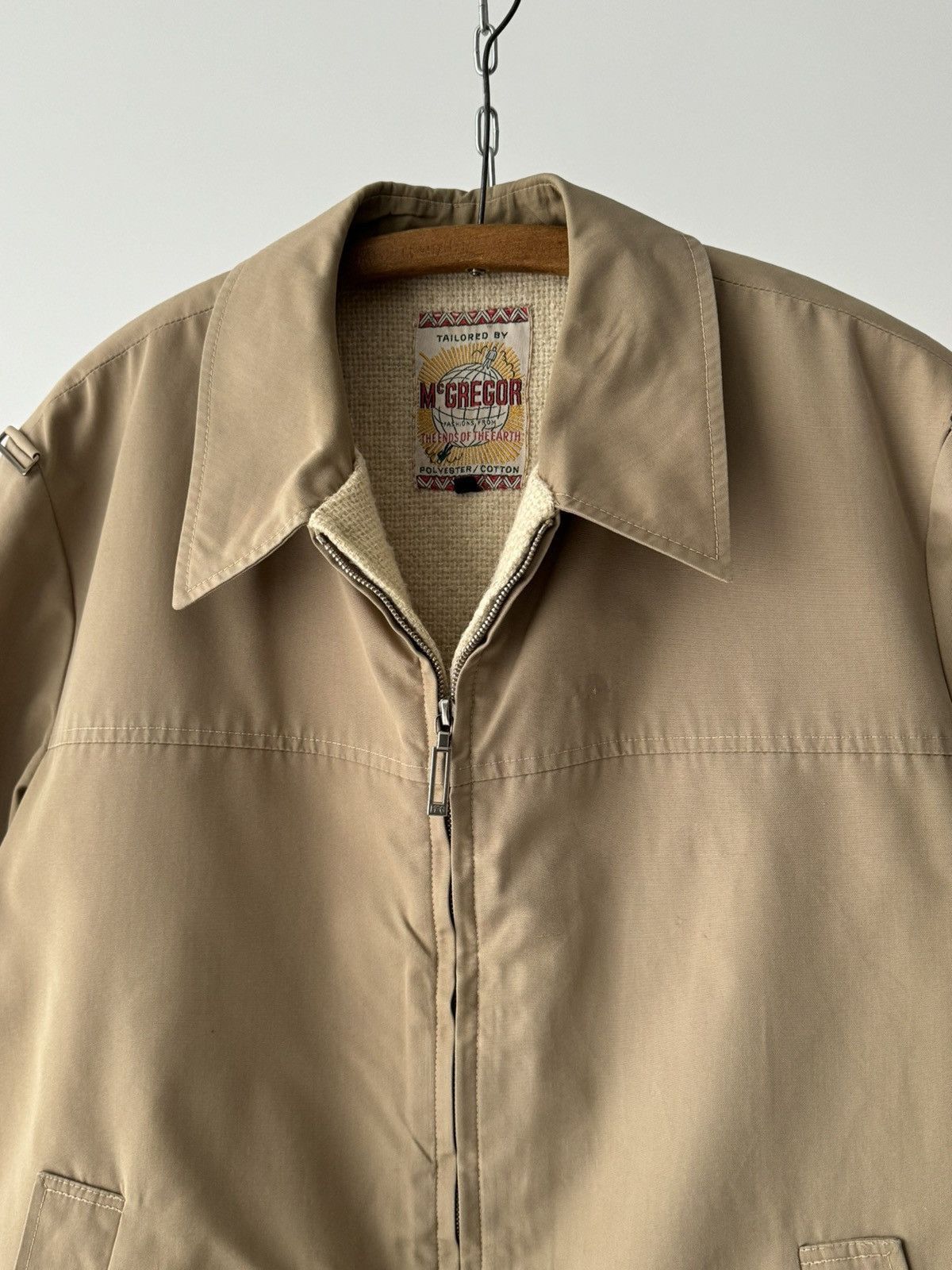 McGregor × Vintage 1960s Vintage McGregor Tan Drizzler Jacket Size US M / EU 48-50 / 2 - 3 Thumbnail