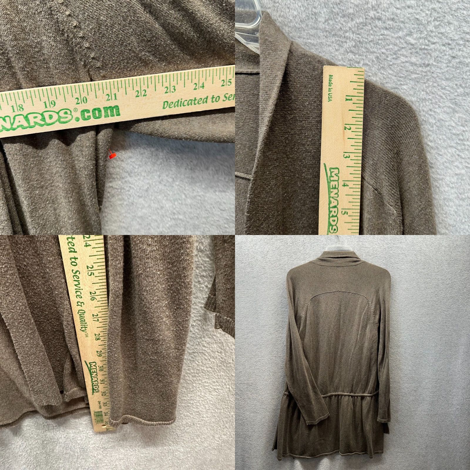 Tommy Bahama Tommy Bahama Sweater Cardigan Womens Large Brown Long Sleeve Knit Casual 80s 90s Shawl Wrap Cotton Modal Size L / US 10 / IT 46 - 8 Thumbnail